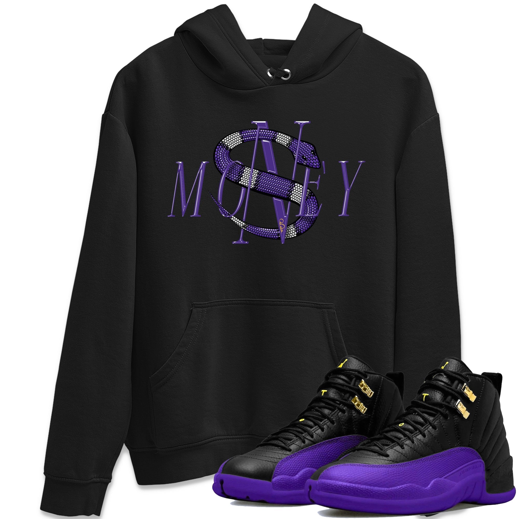 Money Snake Unisex Tops - Air Jordan 12 Field Purple