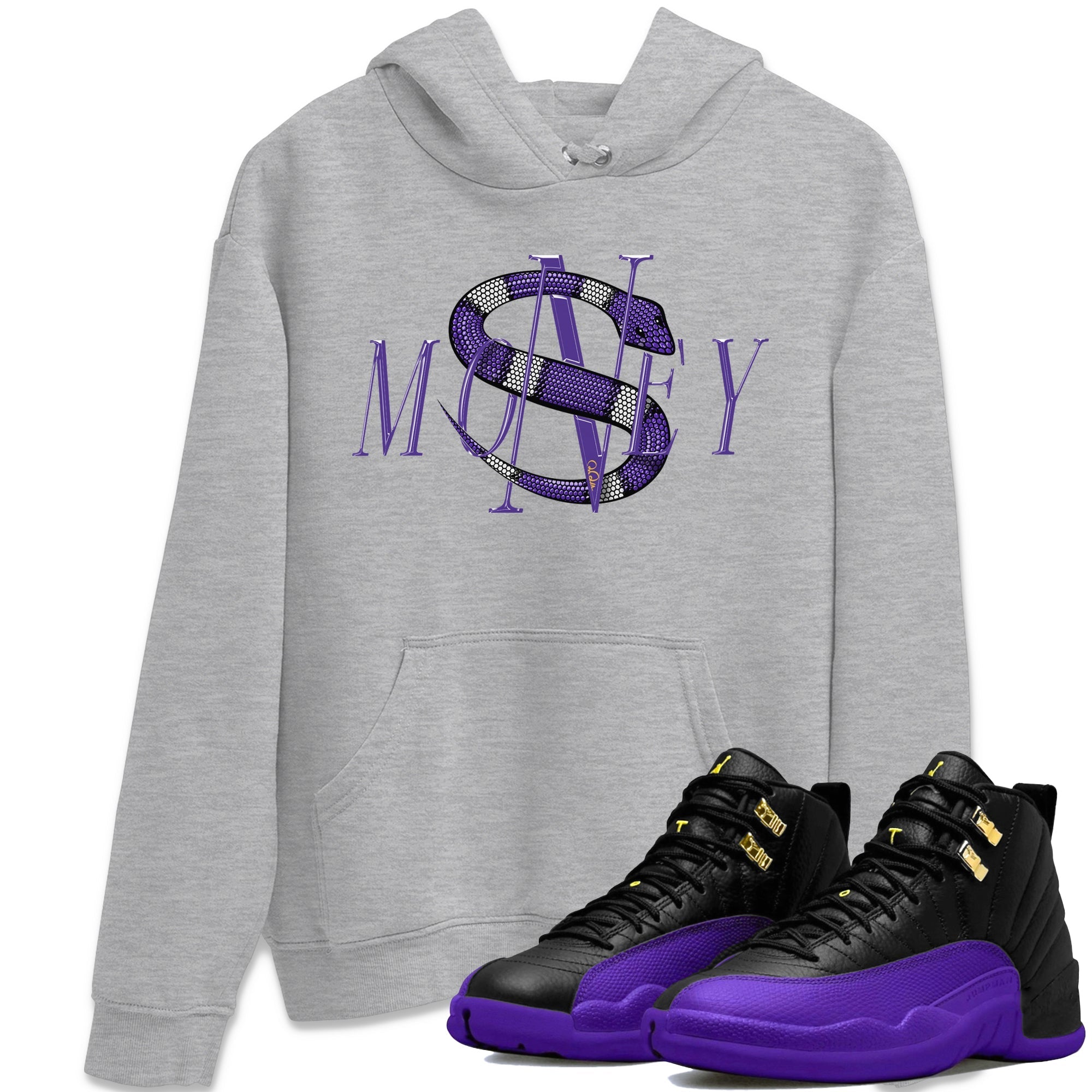 Money Snake Unisex Tops - Air Jordan 12 Field Purple