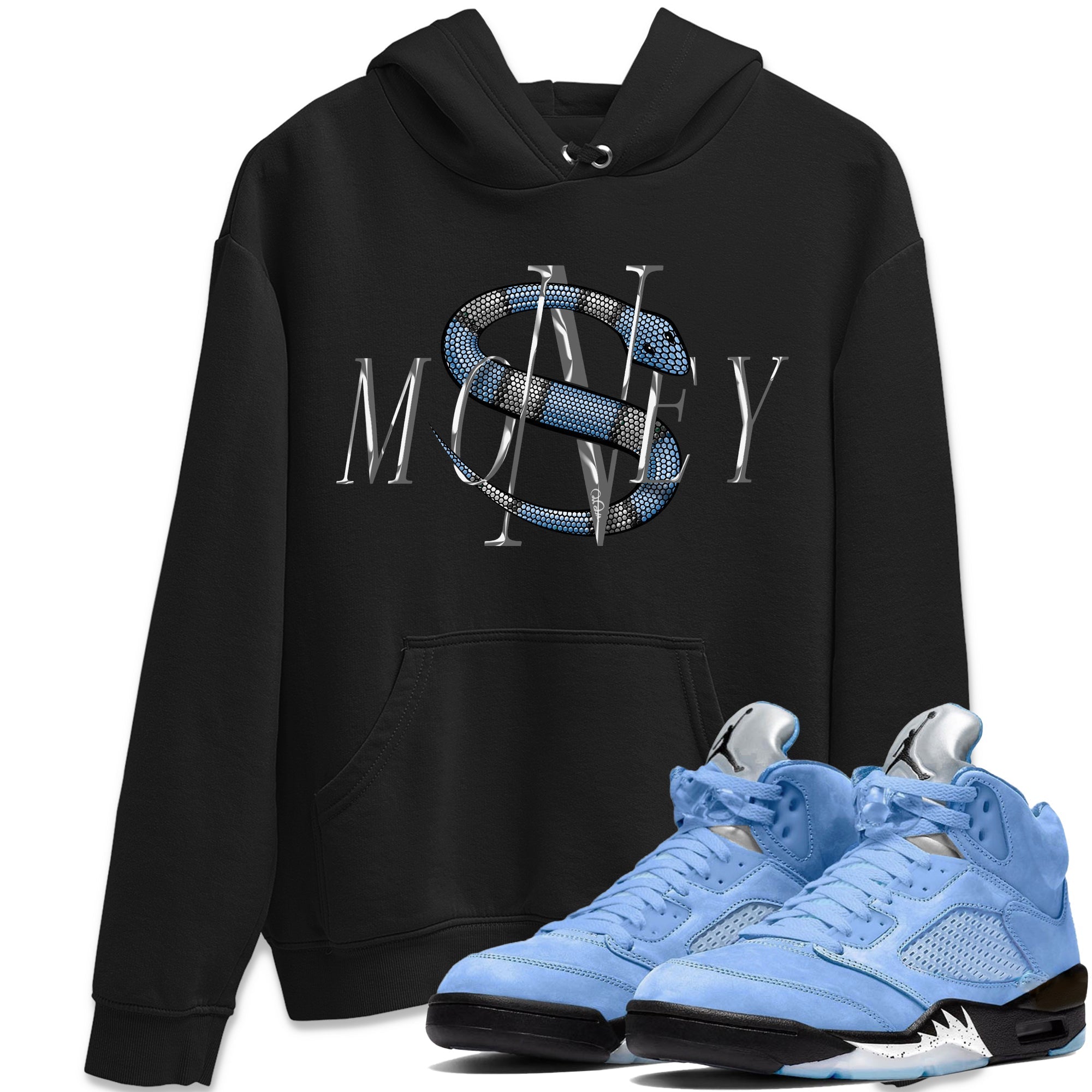 Money Snake Unisex Tops - Air Jordan 5 UNC