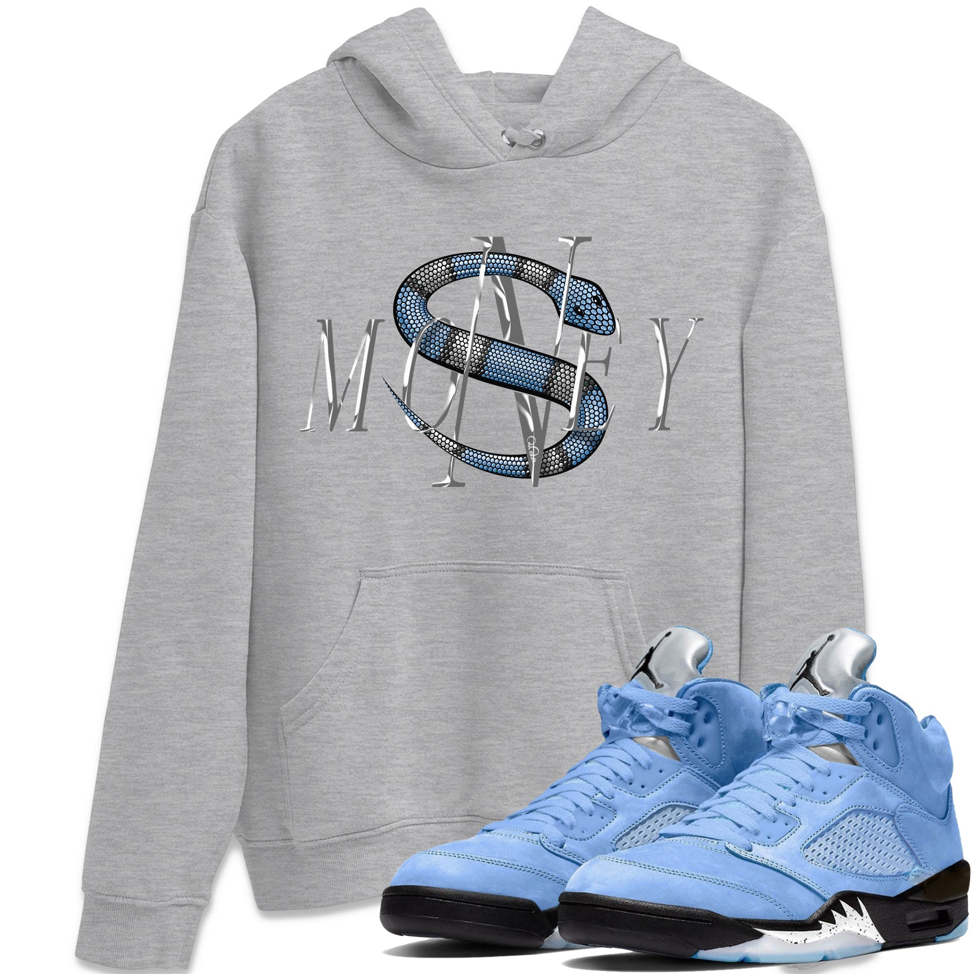 Money Snake Unisex Tops - Air Jordan 5 UNC