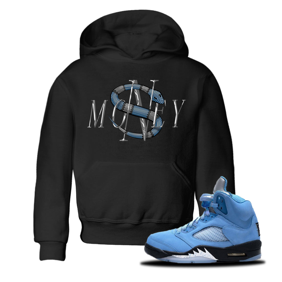 Money Snake Kids Tops - Air Jordan 5 UNC