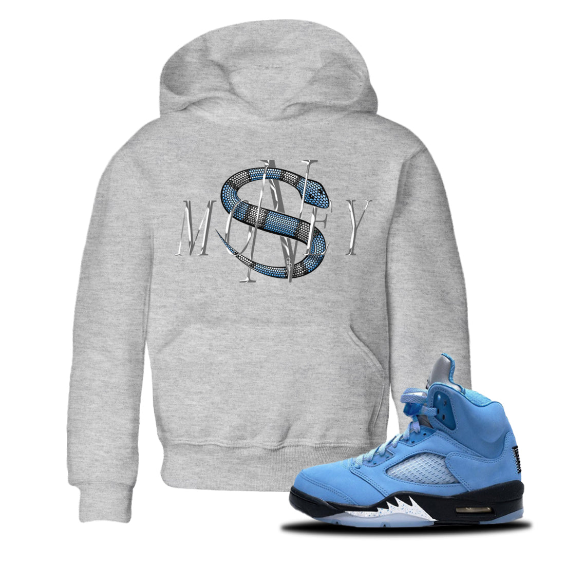 Money Snake Kids Tops - Air Jordan 5 UNC