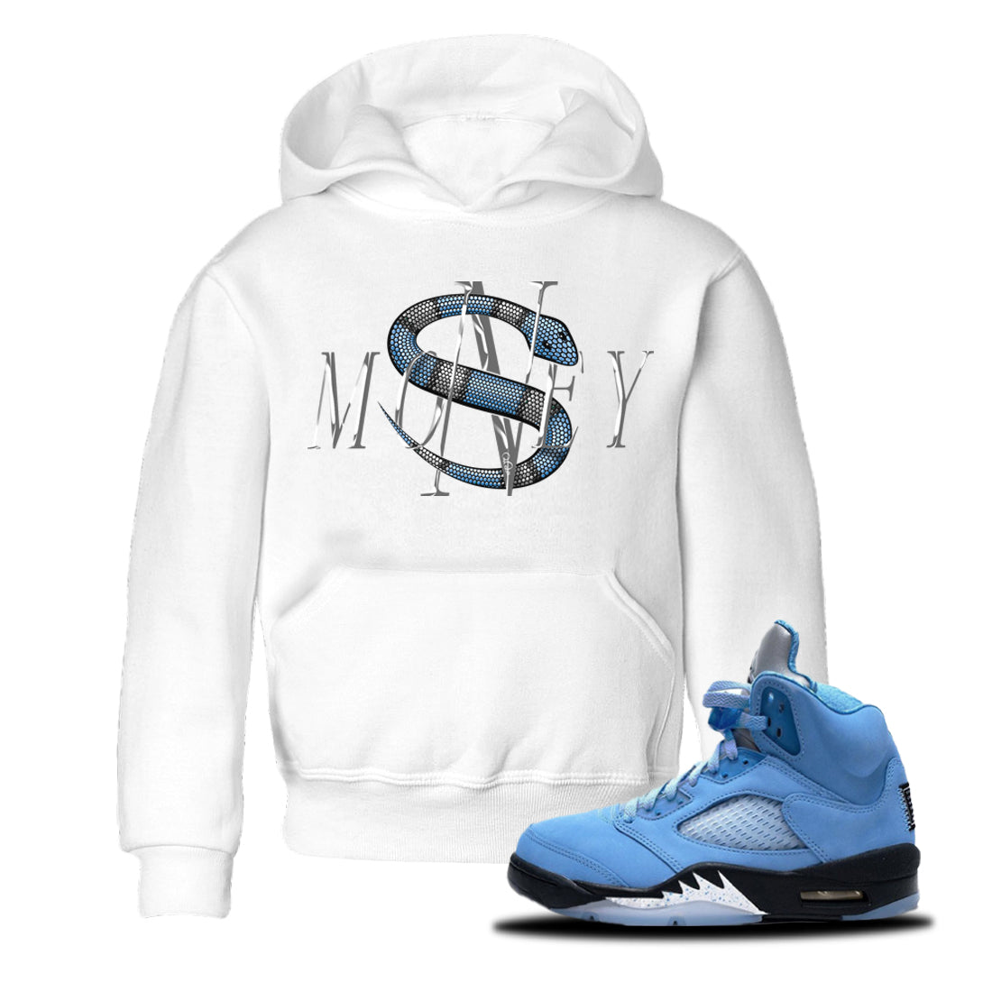 Money Snake Kids Tops - Air Jordan 5 UNC