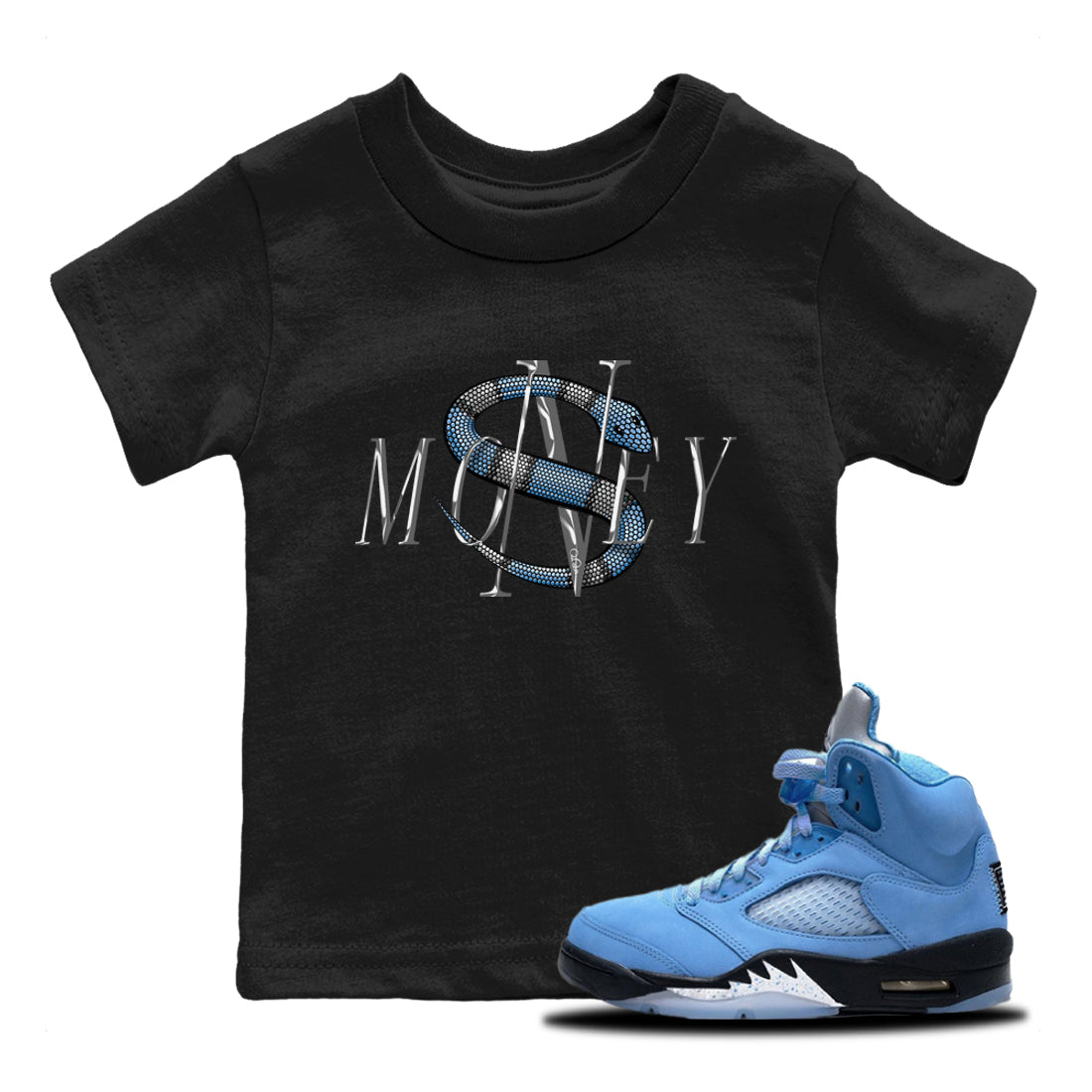Money Snake Kids Tops - Air Jordan 5 UNC