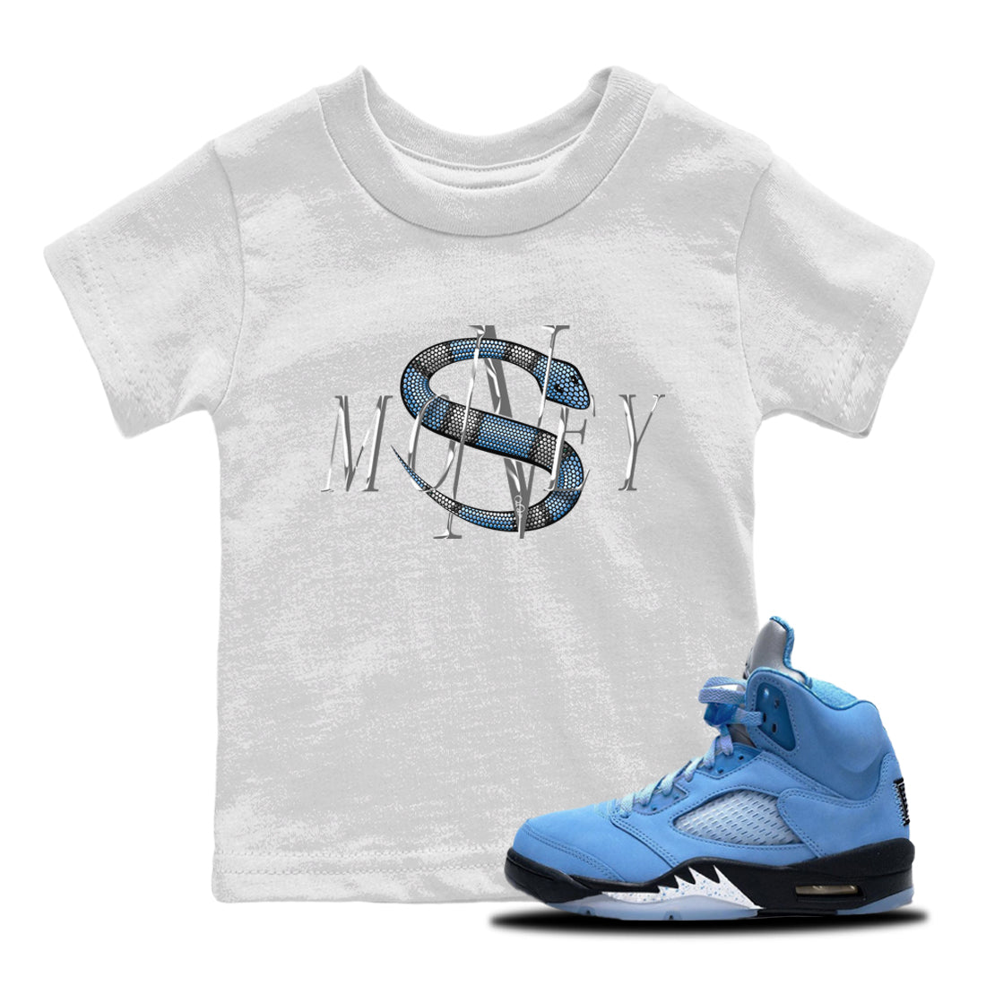 Money Snake Kids Tops - Air Jordan 5 UNC