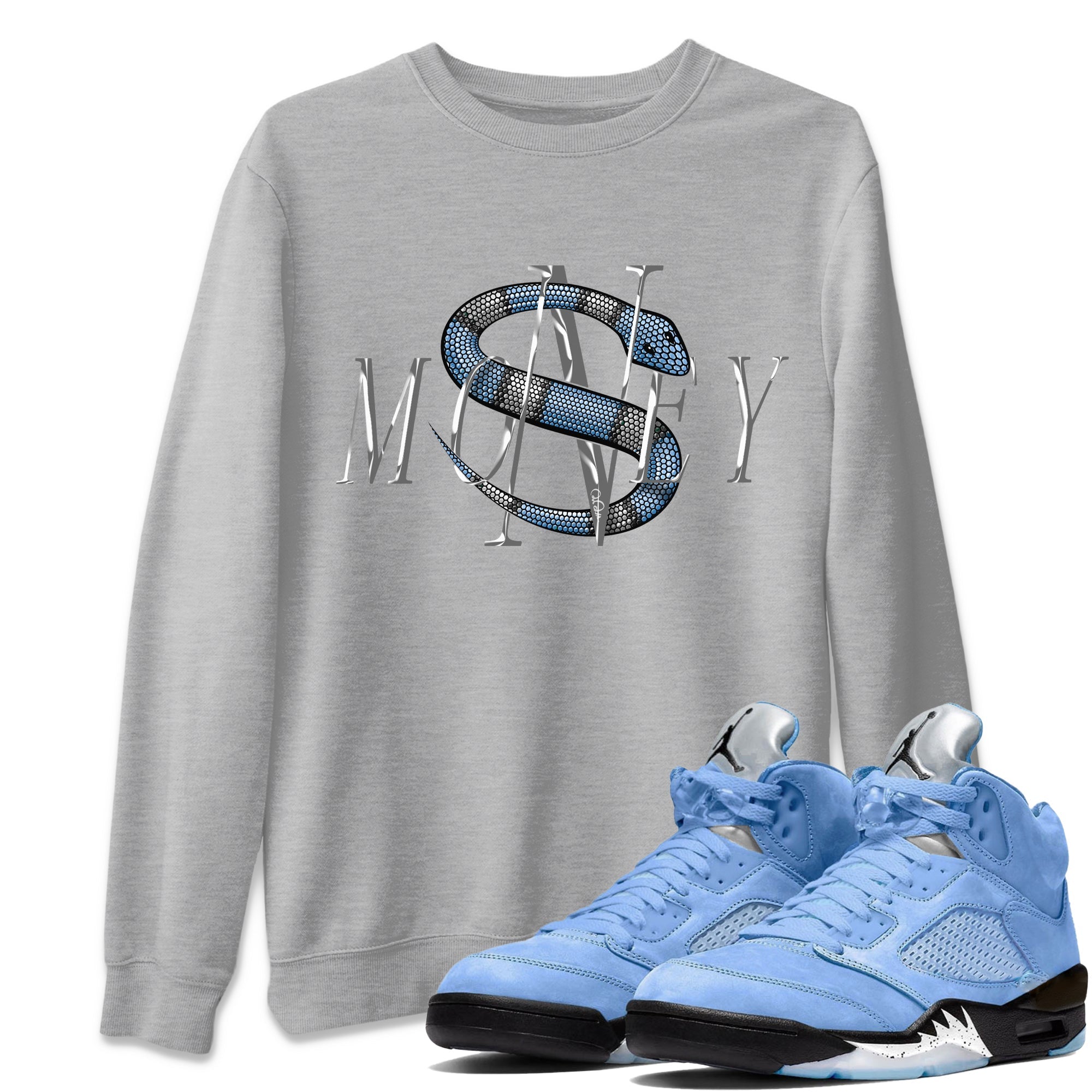 Money Snake Unisex Tops - Air Jordan 5 UNC
