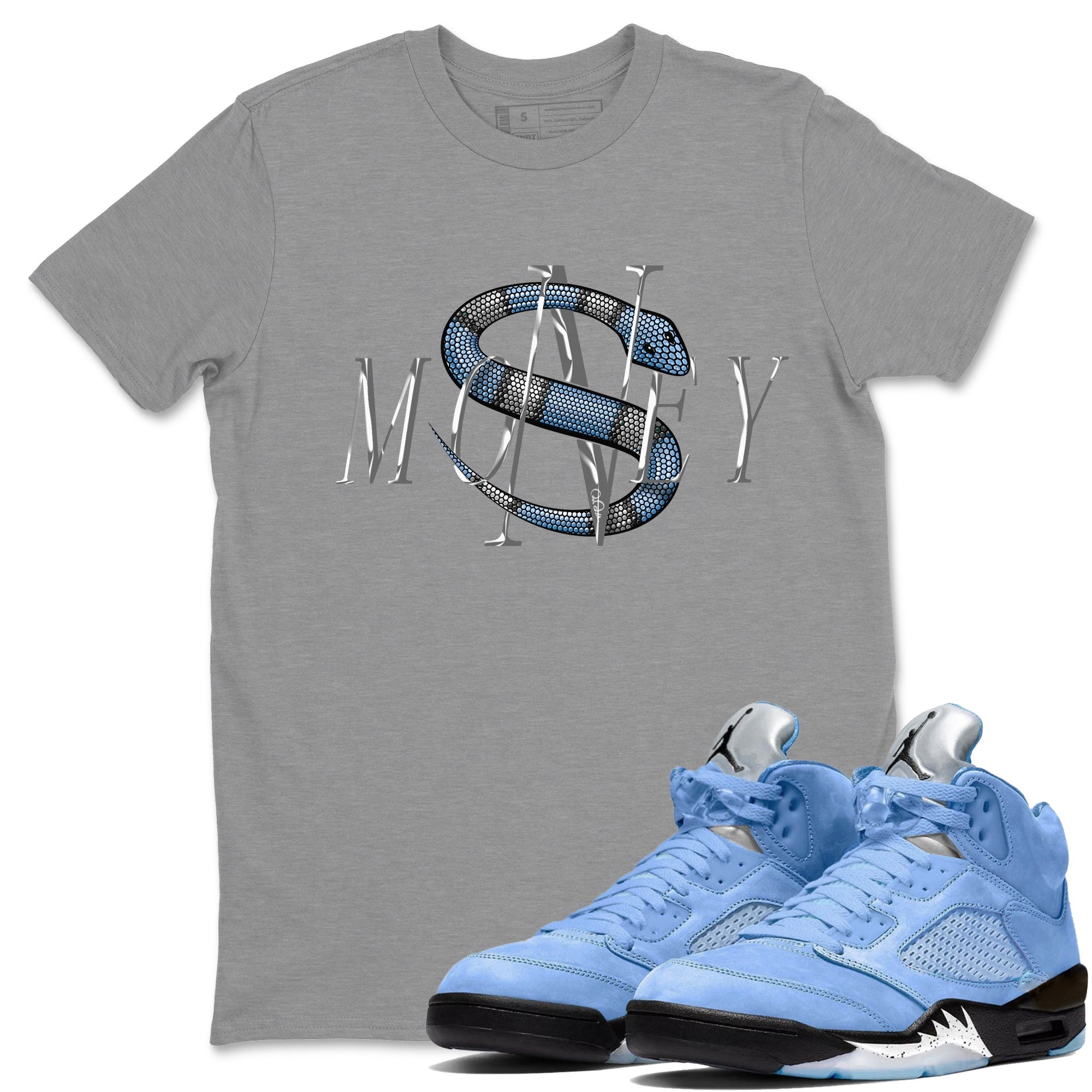 Money Snake Unisex Tops - Air Jordan 5 UNC
