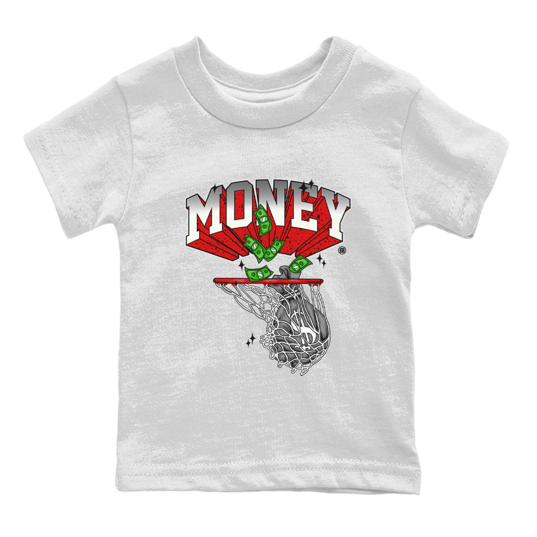 Money Swish Kids Tops - Air Jordan 4 Red Cement