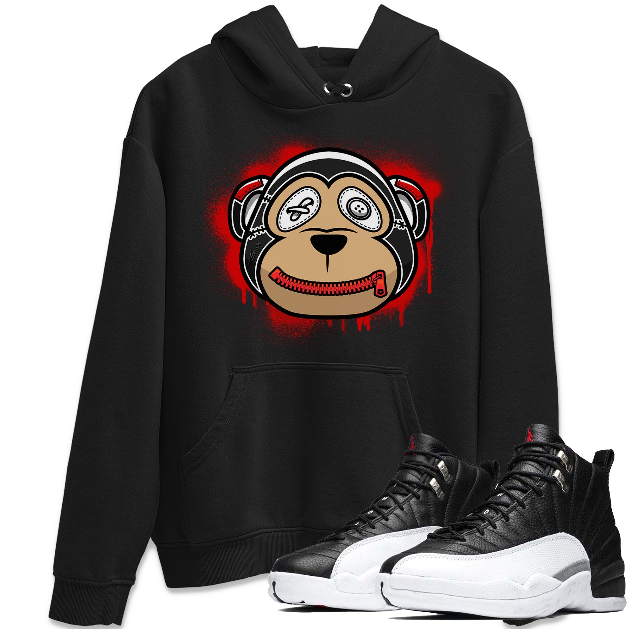 Monkey Face Unisex Tops - Air Jordan 12 Playoffs