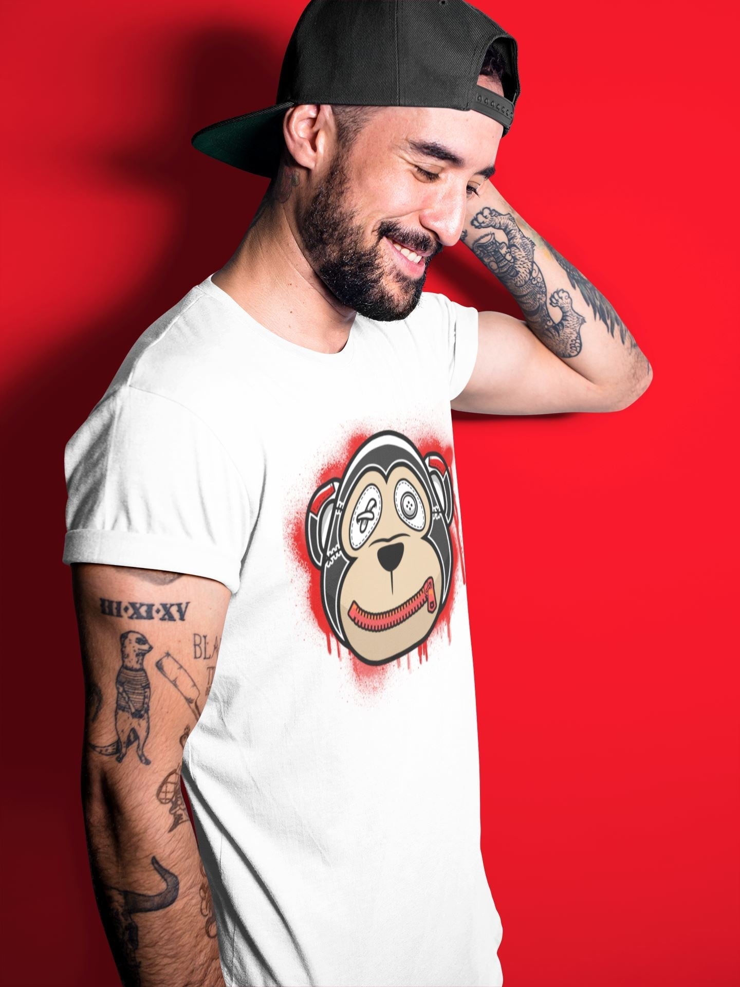 Monkey Face Unisex Tops - Air Jordan 12 Playoffs