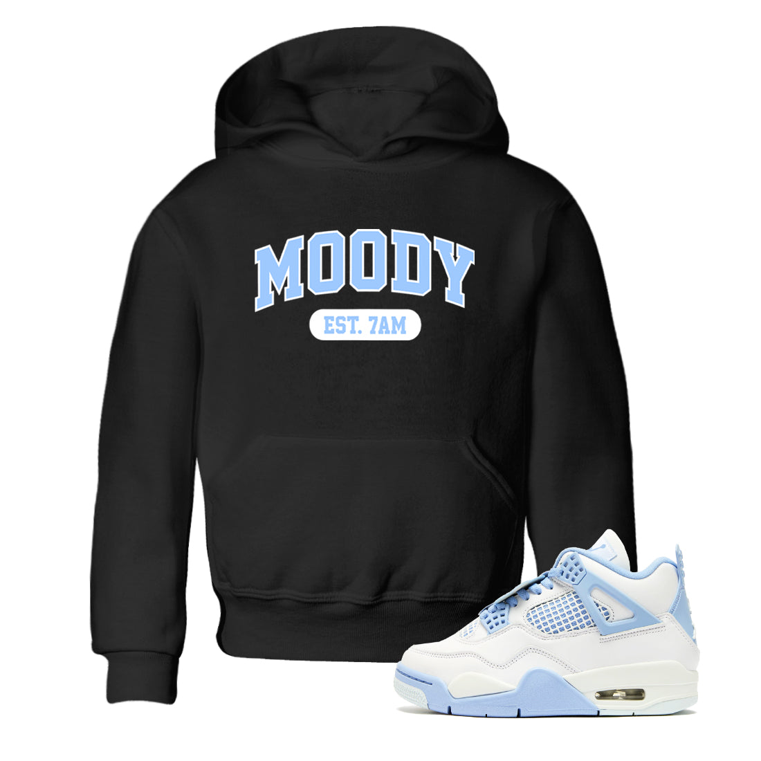 Moody snkmatch Tees Kids - Air Jordan 4 Aluminum