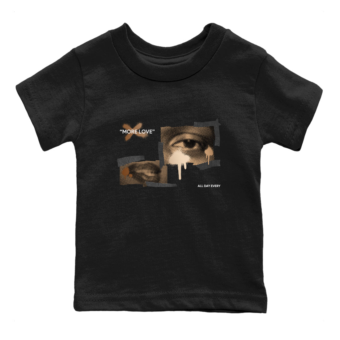 More Love snkmatch Tees Kids - Air Foamposite One Metallic Copper