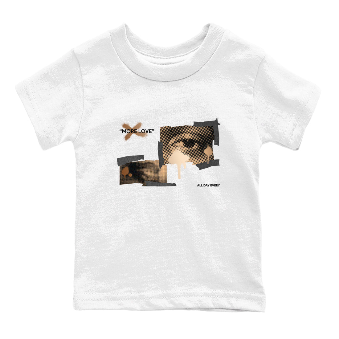 More Love snkmatch Tees Kids - Air Foamposite One Metallic Copper