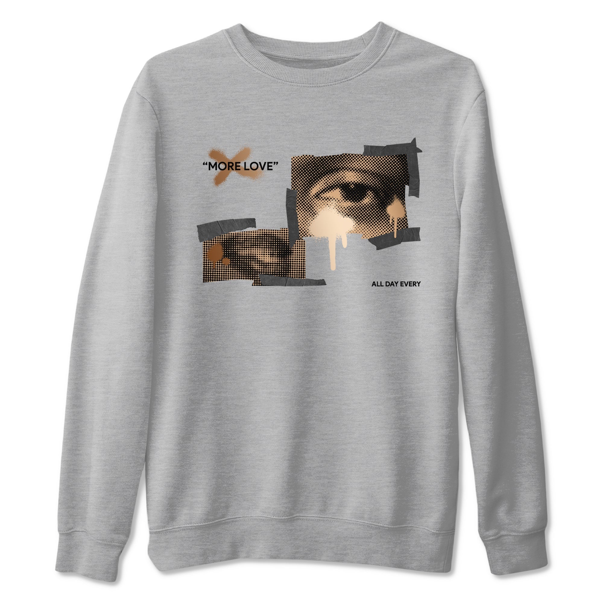 More Love snkmatch Tees - Air Foamposite One Metallic Copper