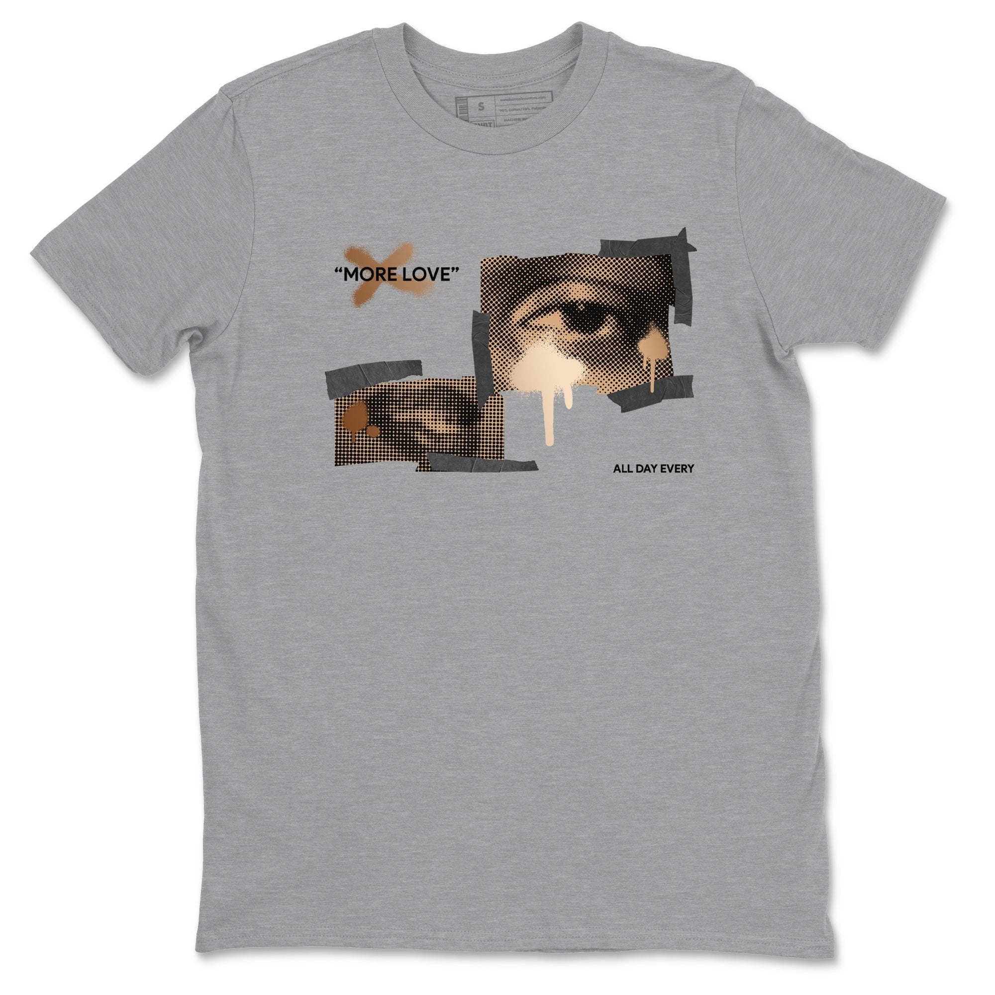 More Love snkmatch Tees - Air Foamposite One Metallic Copper