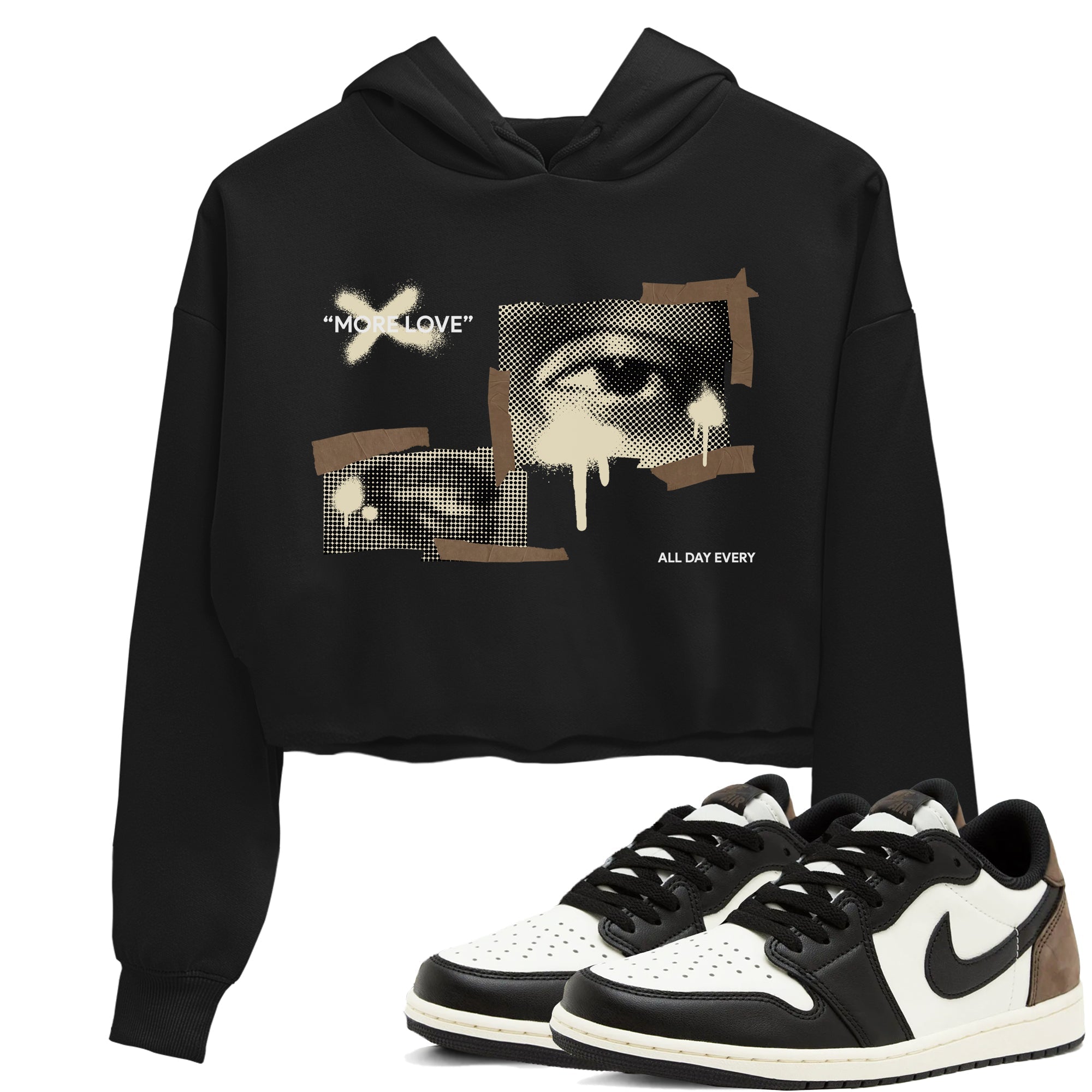 More Love snkmatch Women's Top - Air Jordan 1 Mocha