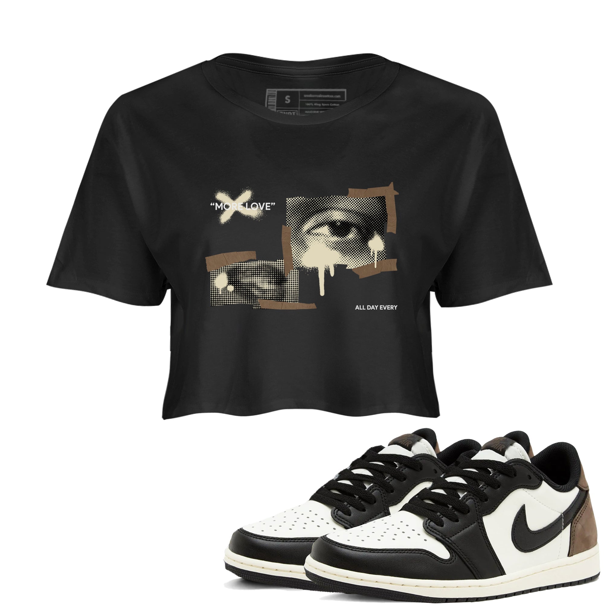 More Love snkmatch Women's Top - Air Jordan 1 Mocha