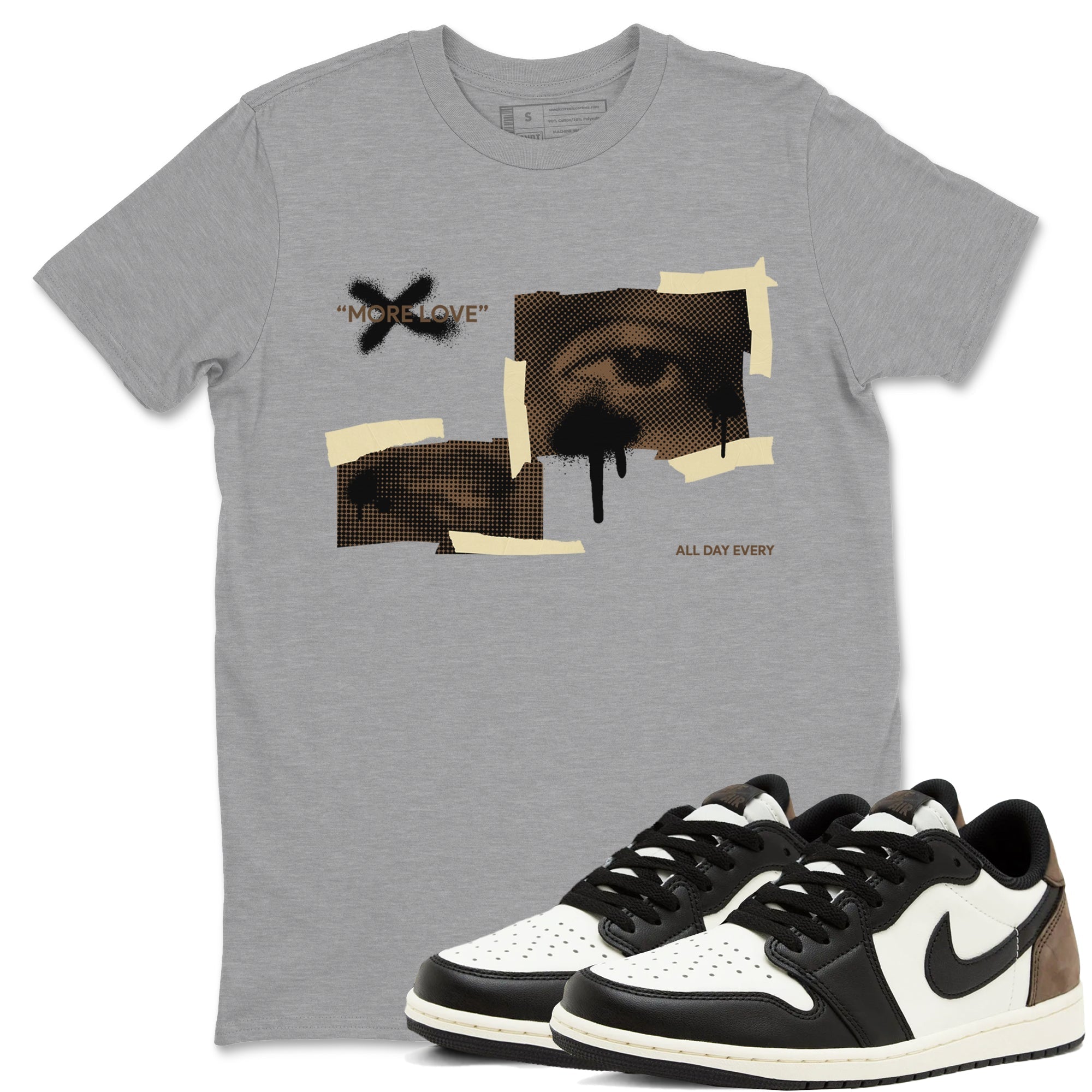 More Love snkmatch Tees - Air Jordan 1 Mocha