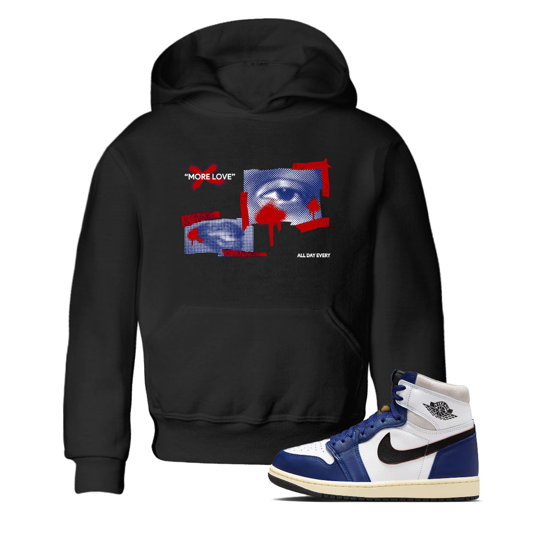 More Love snkmatch Tees Kids - Air Jordan 1 Rare Air