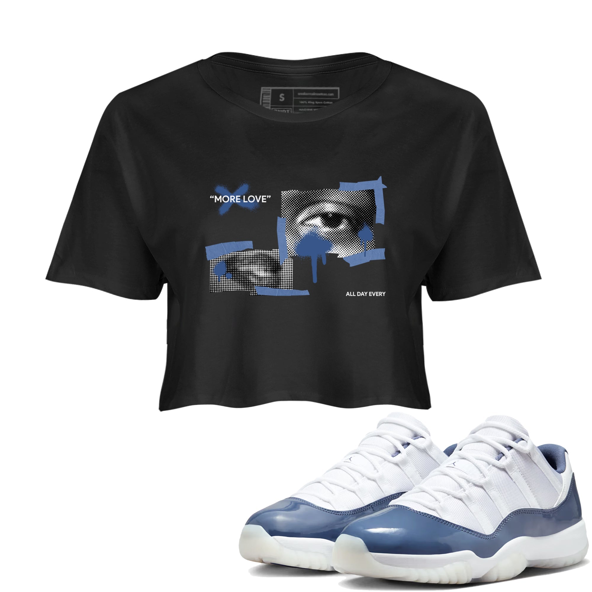 More Love snkmatch Women's Top - Air Jordan 11 Diffused Blue