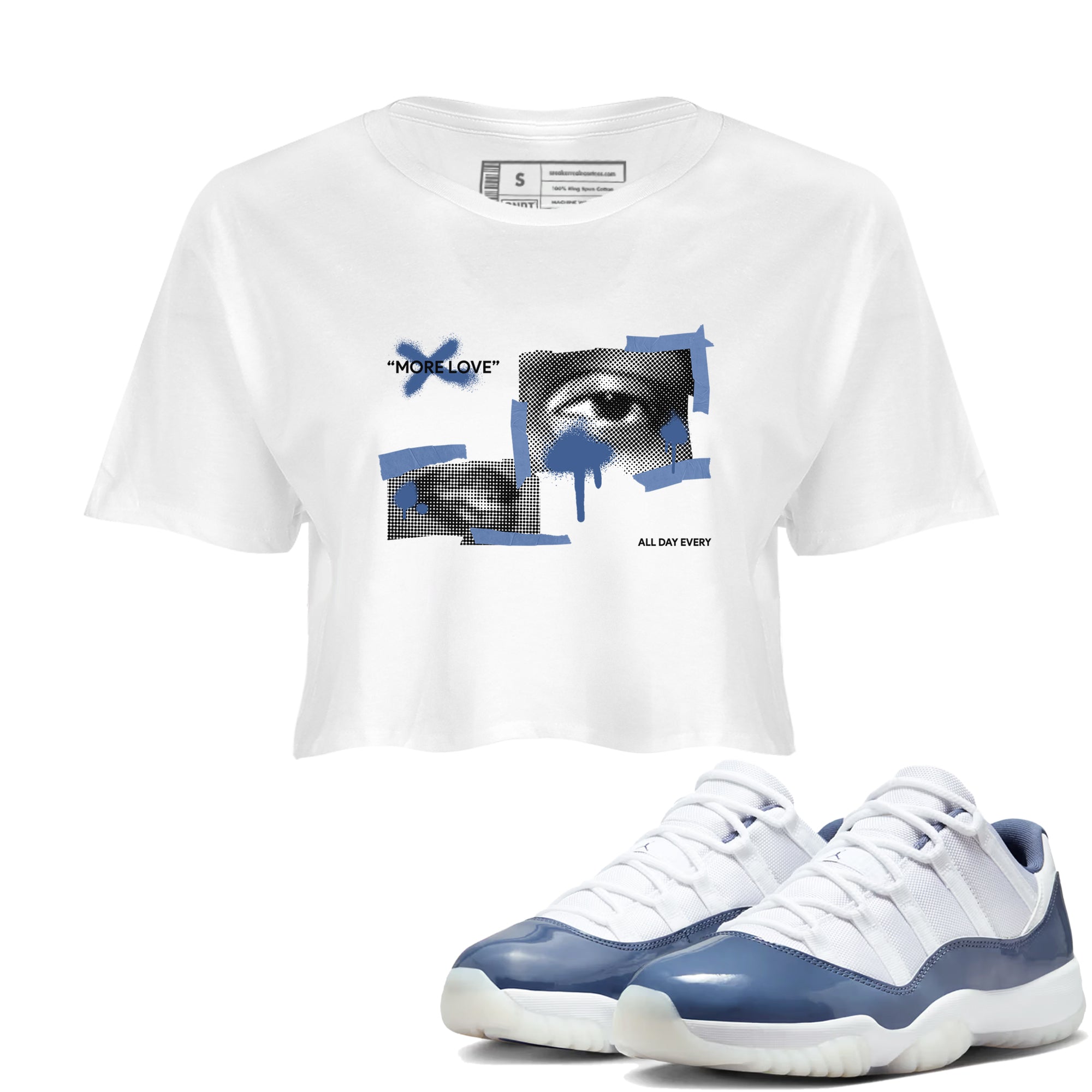 More Love snkmatch Women's Top - Air Jordan 11 Diffused Blue