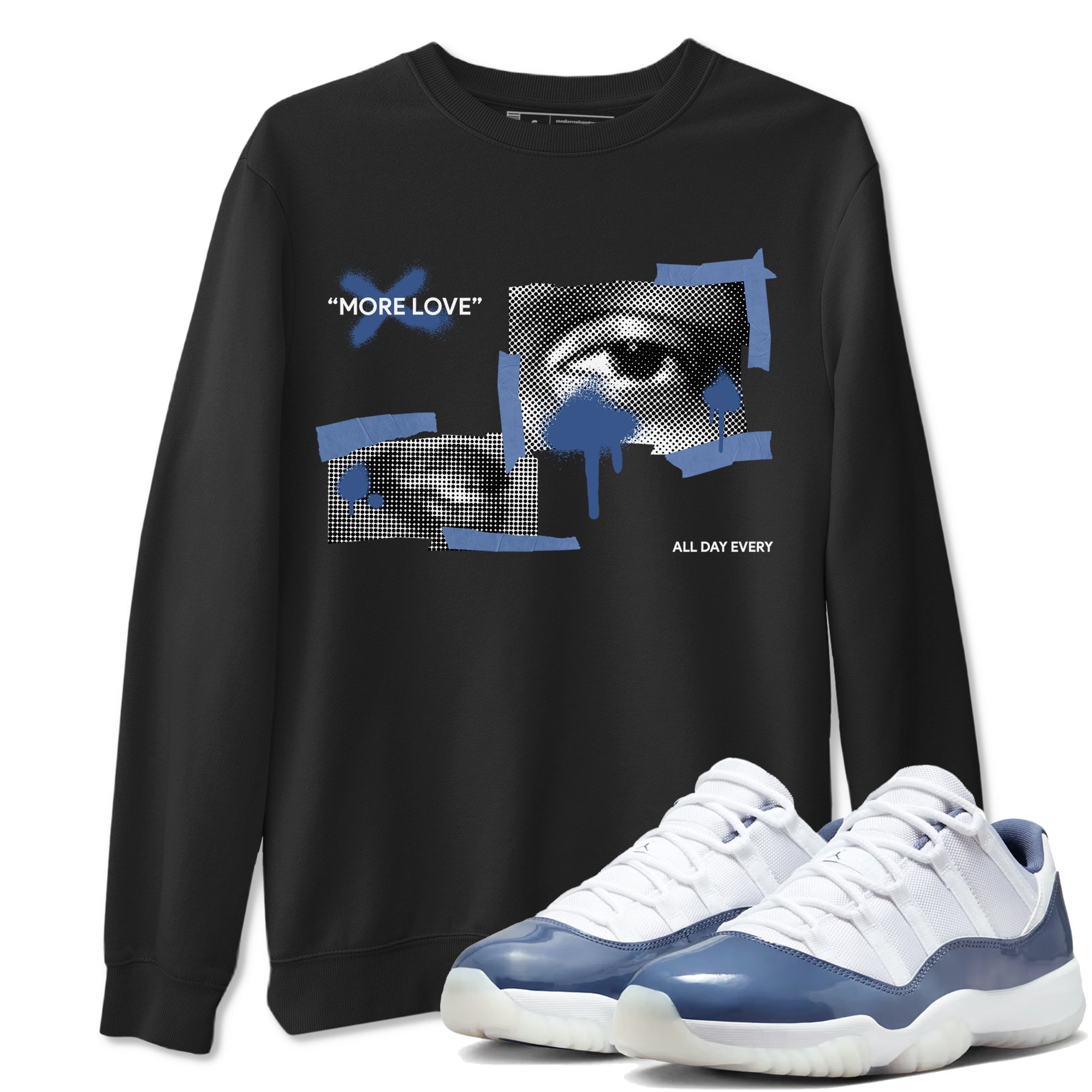 More Love snkmatch Tees - Air Jordan 11 Diffused Blue