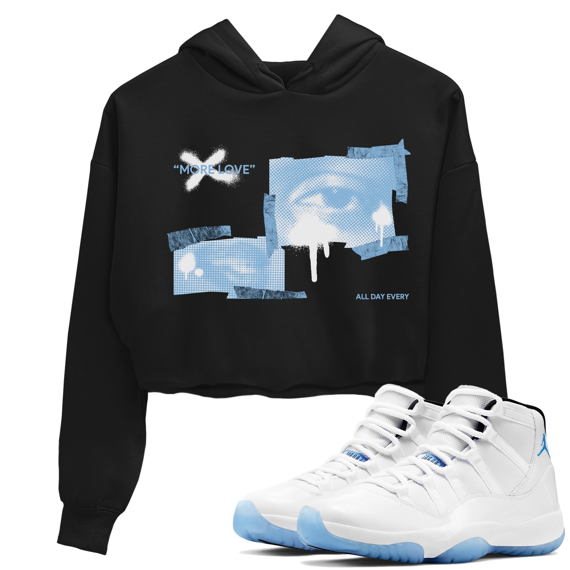 More Love snkmatch Women's Top - Air Jordan 11 Legend Blue