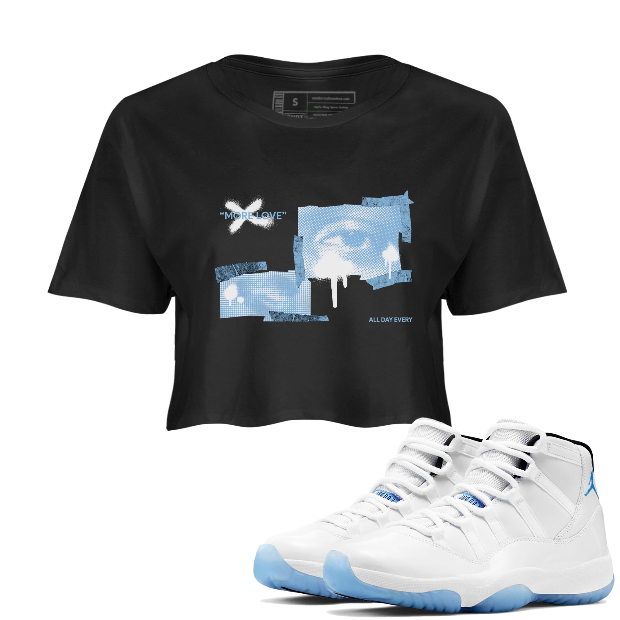 More Love snkmatch Women's Top - Air Jordan 11 Legend Blue