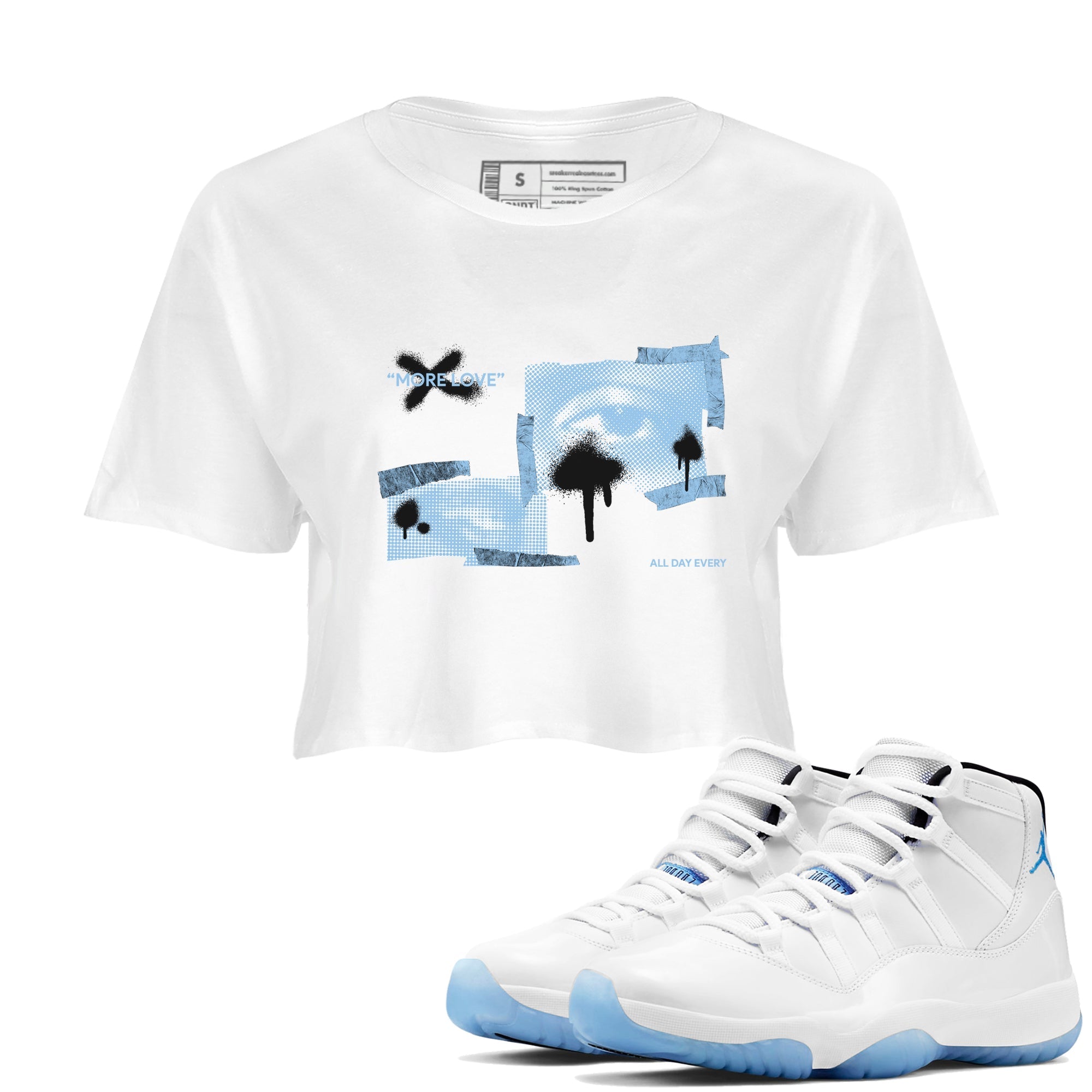 More Love snkmatch Women's Top - Air Jordan 11 Legend Blue
