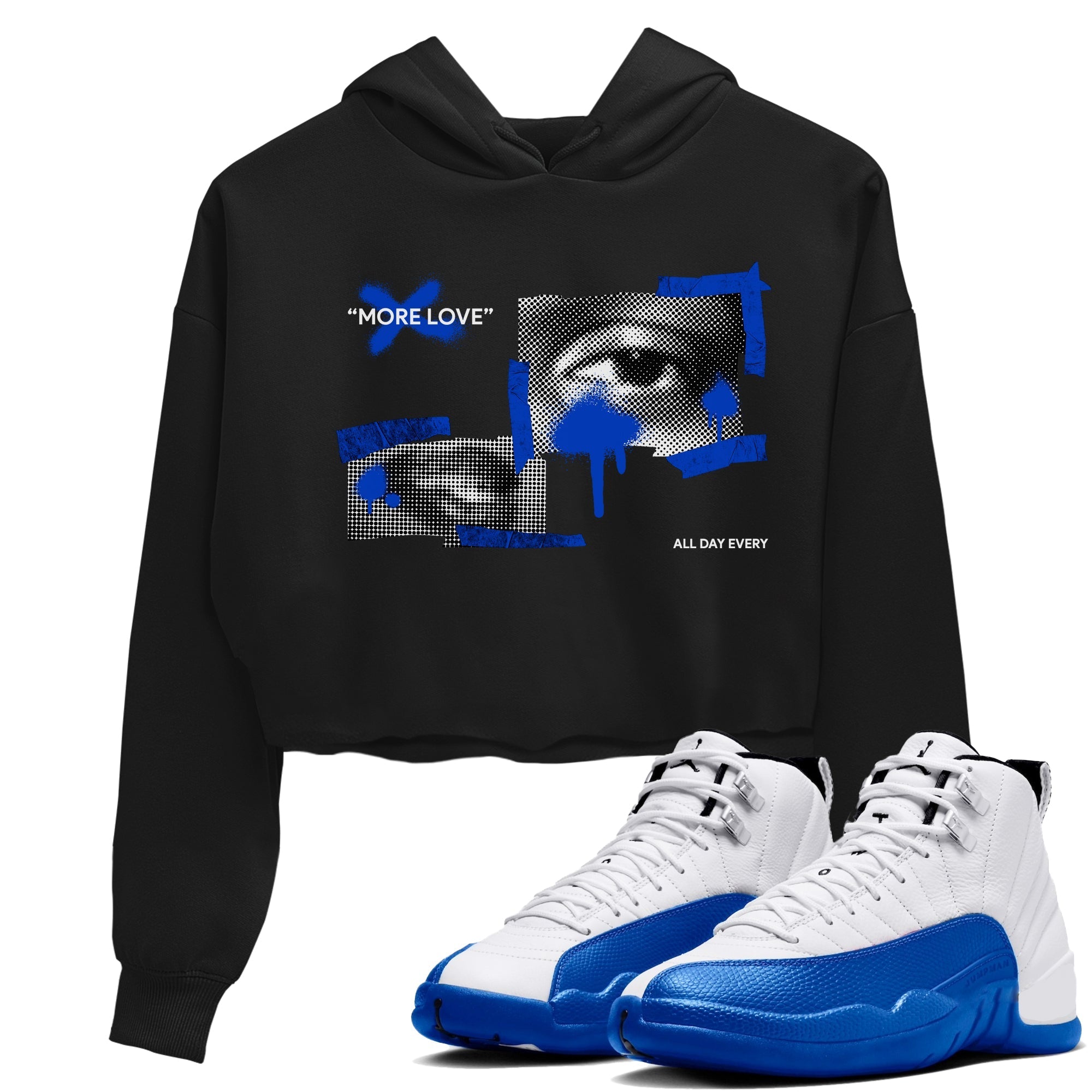 More Love snkmatch Women's Top - Air Jordan 12 Blueberry