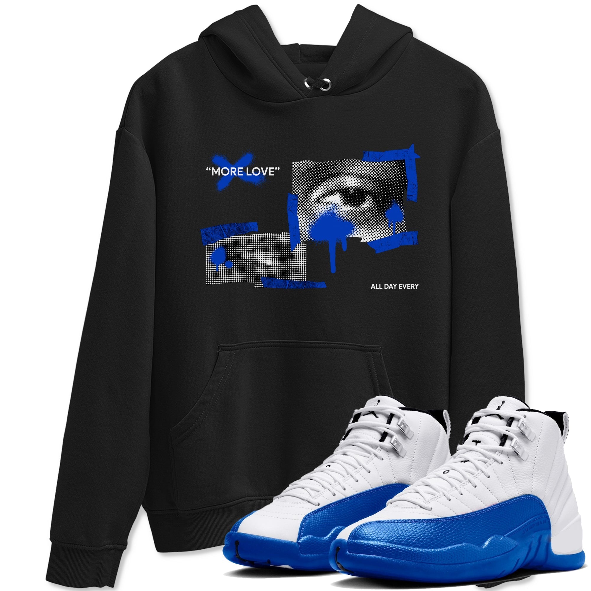 More Love snkmatch Tees - Air Jordan 12 Blueberry