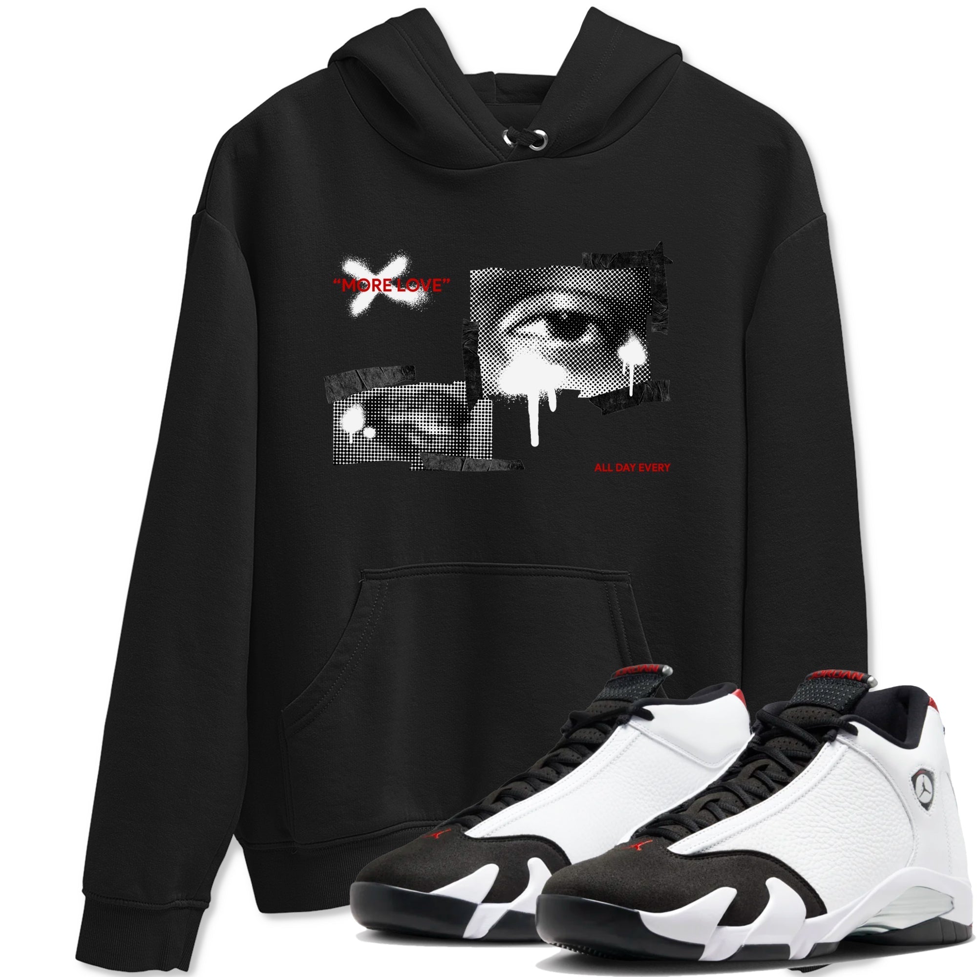 More Love snkmatch Tees - Air Jordan 14 Black Toe