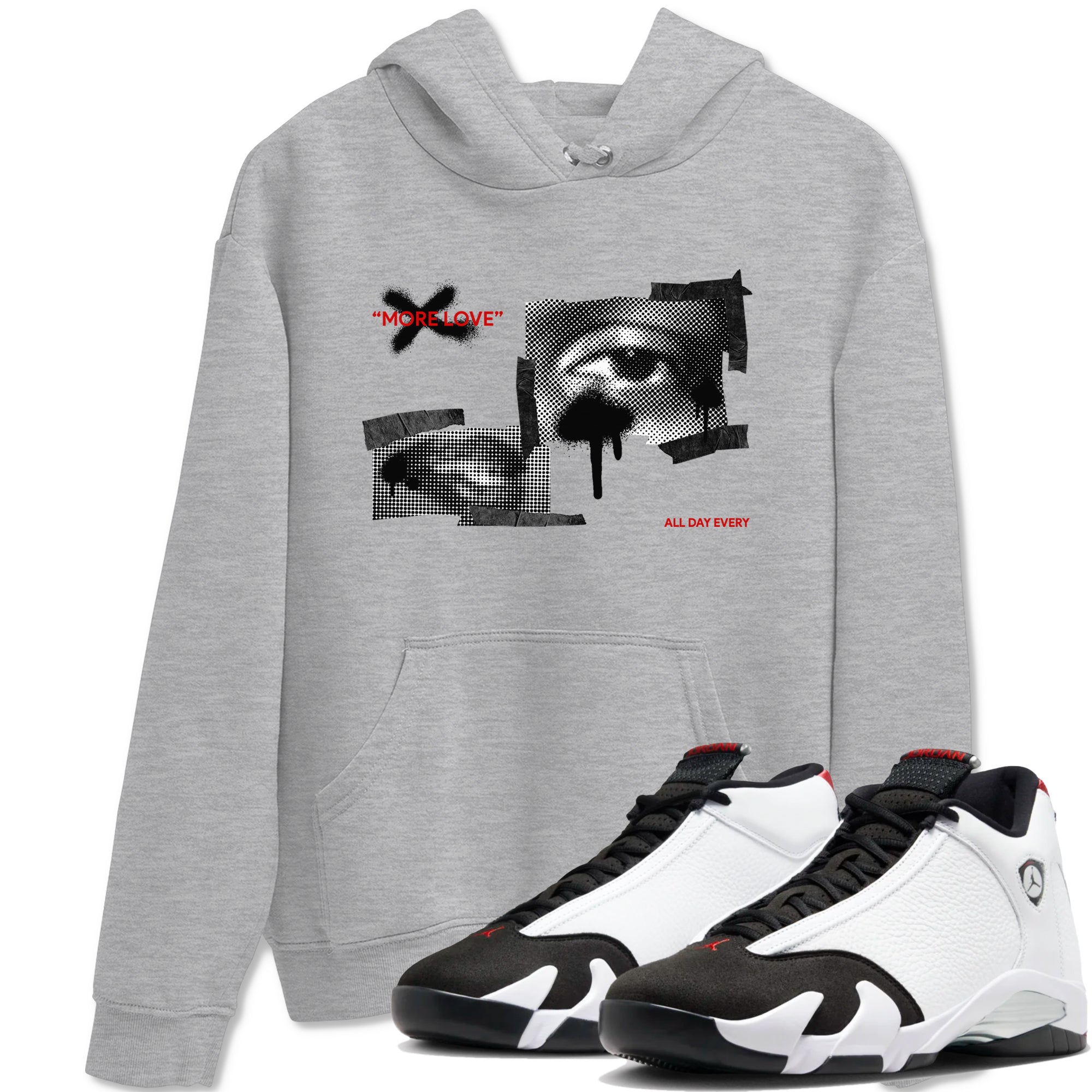 More Love snkmatch Tees - Air Jordan 14 Black Toe