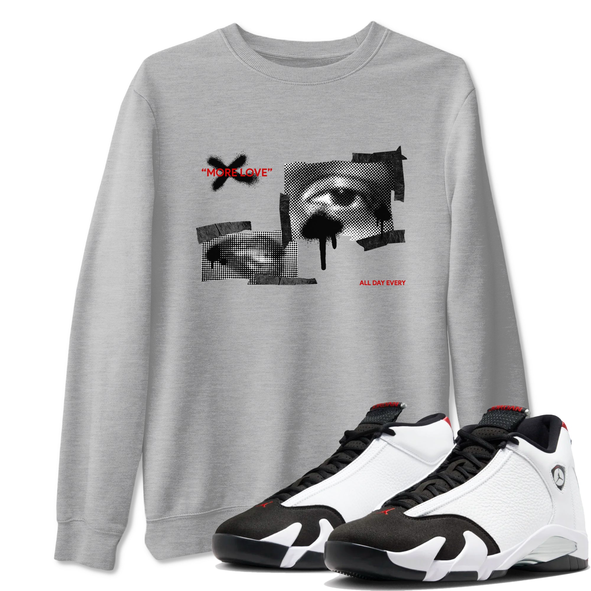 More Love snkmatch Tees - Air Jordan 14 Black Toe