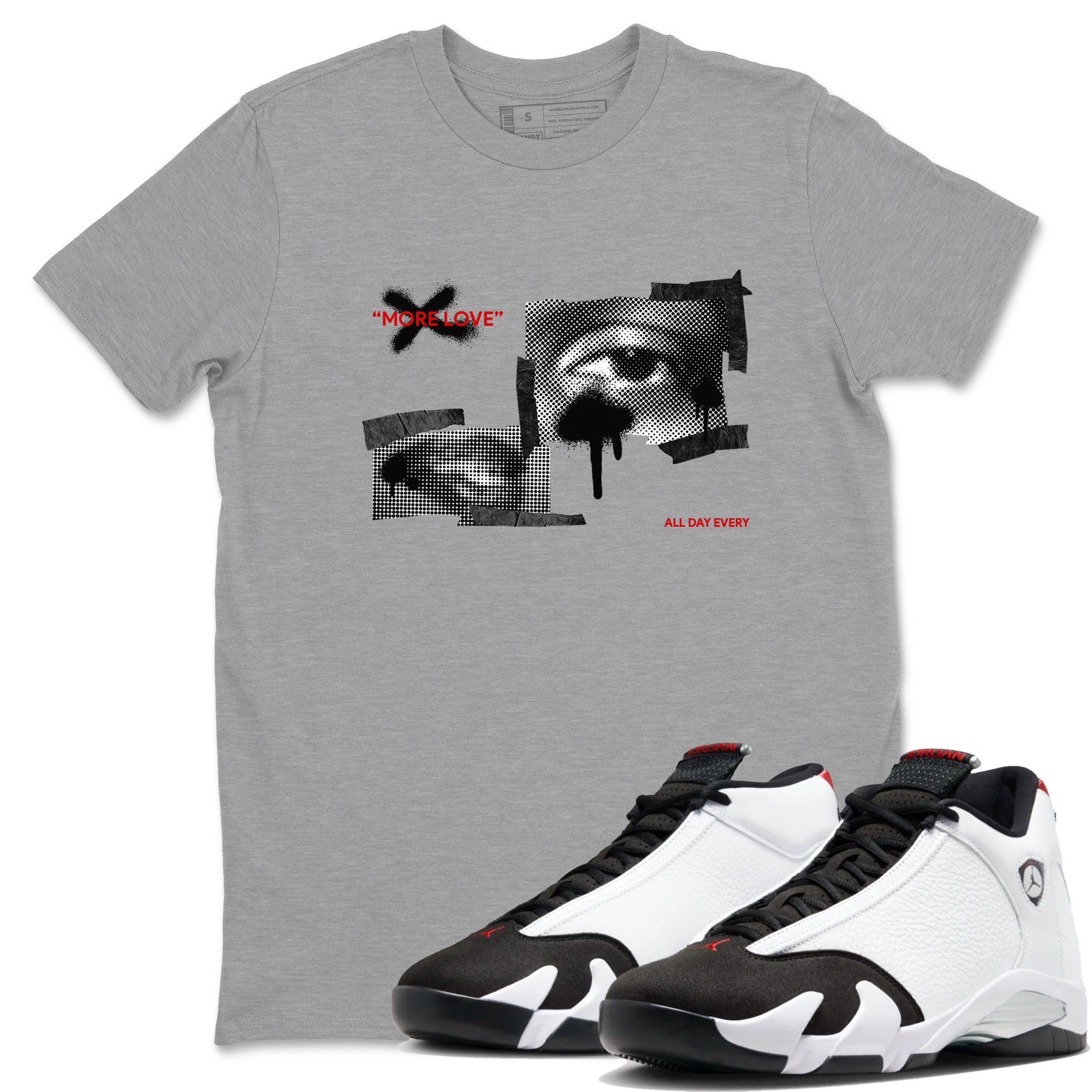 More Love snkmatch Tees - Air Jordan 14 Black Toe