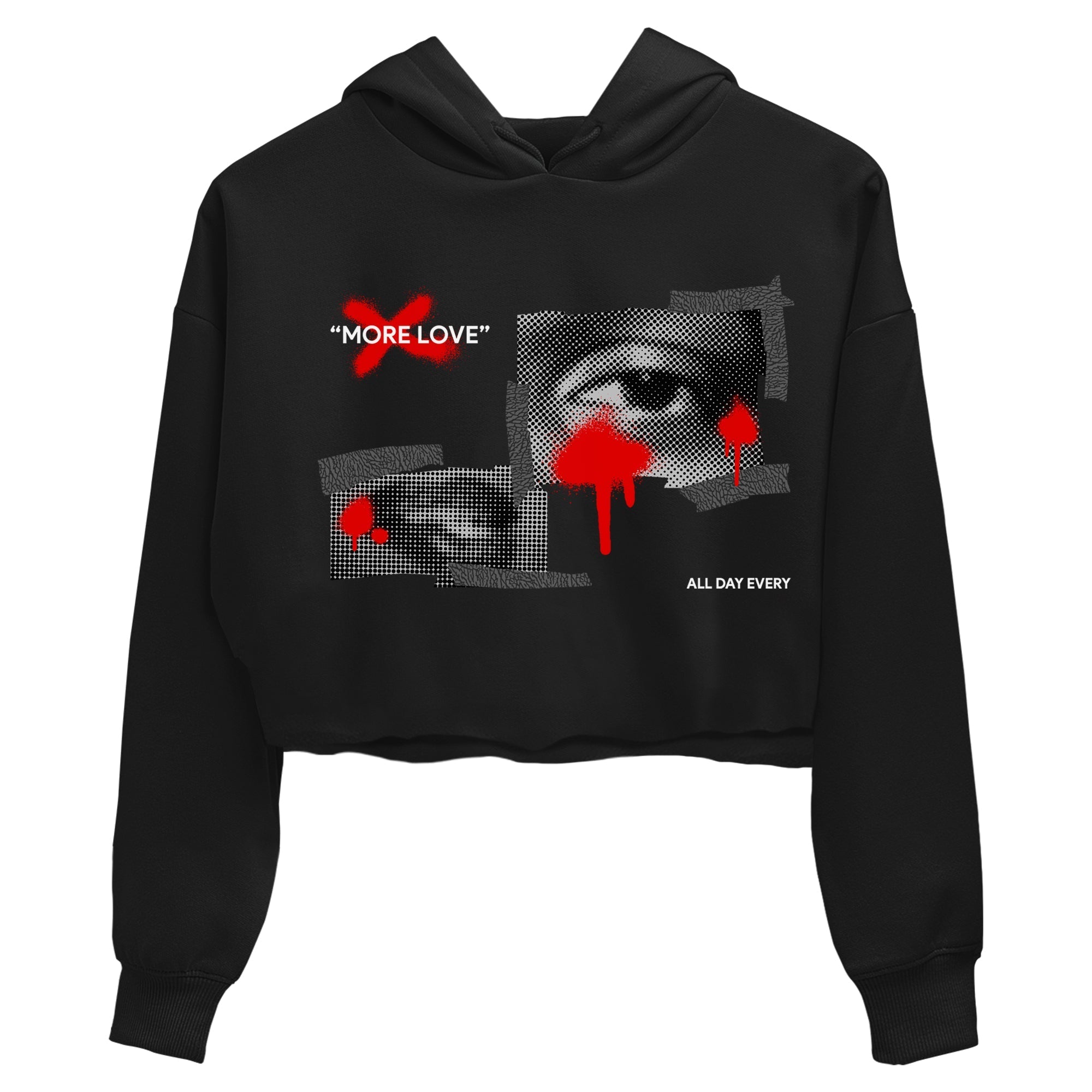 More Love snkmatch Women's Top - Air Jordan 3 Black Cement