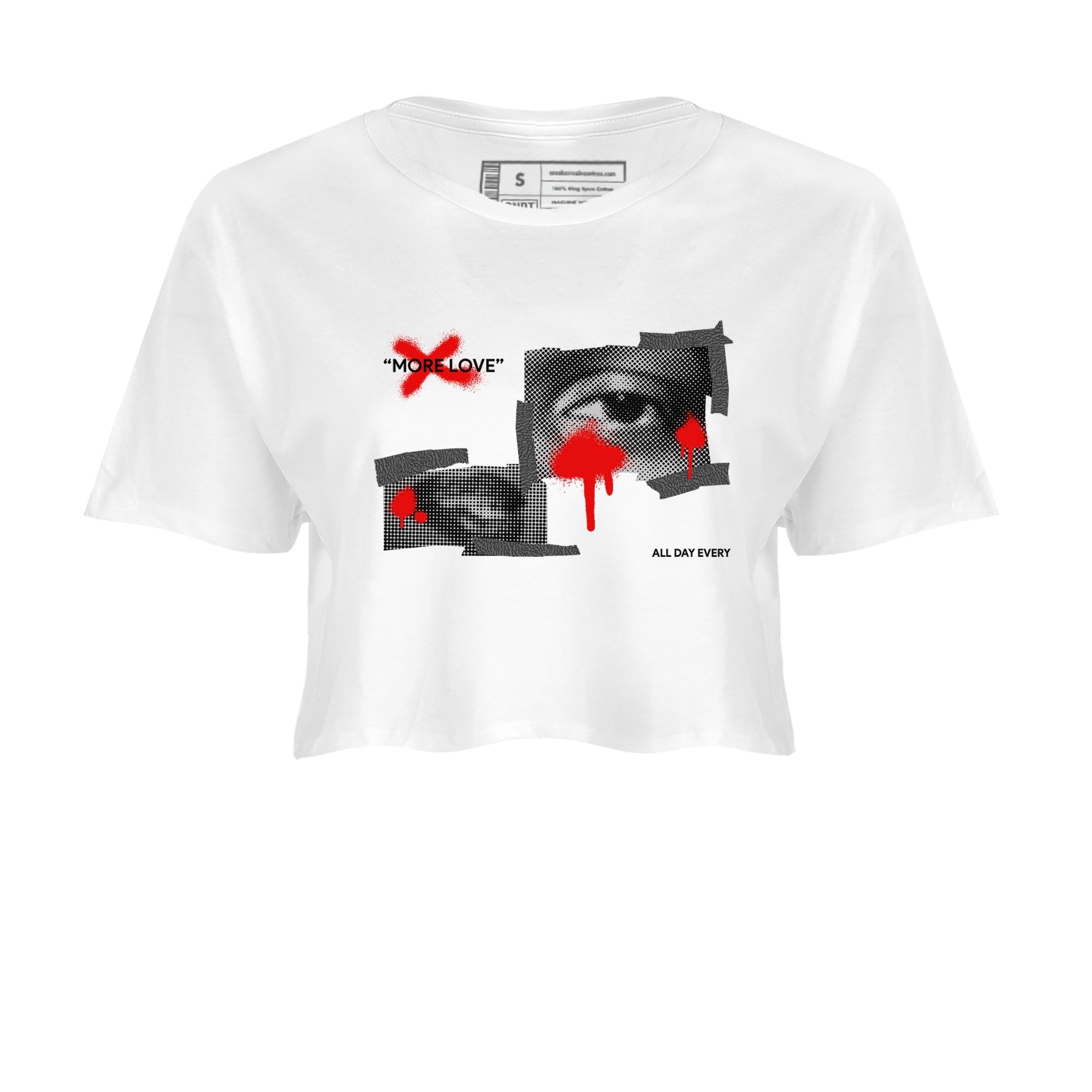 More Love snkmatch Women's Top - Air Jordan 3 Black Cement