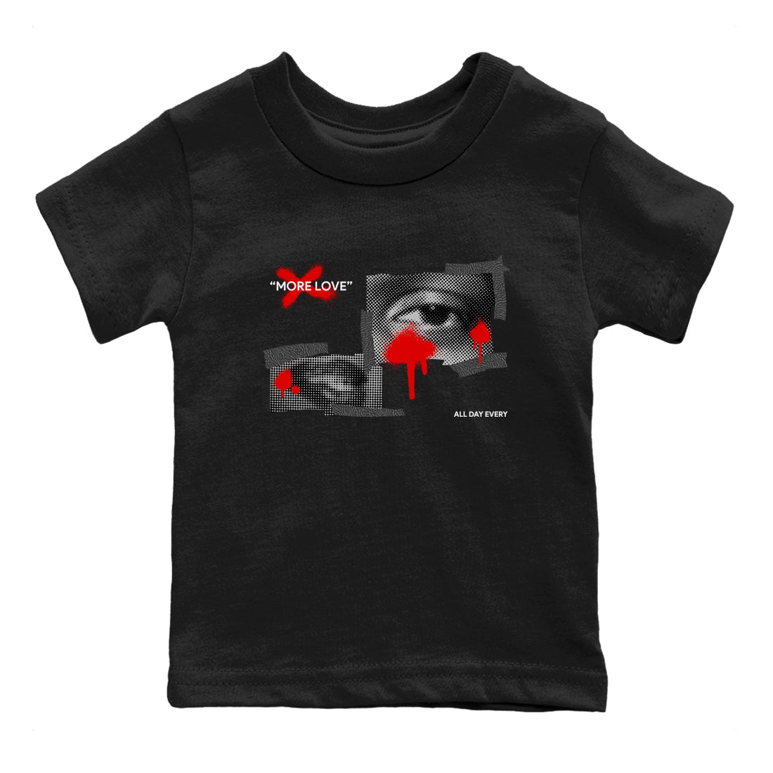 More Love snkmatch Tees Kids - Air Jordan 3 Black Cement