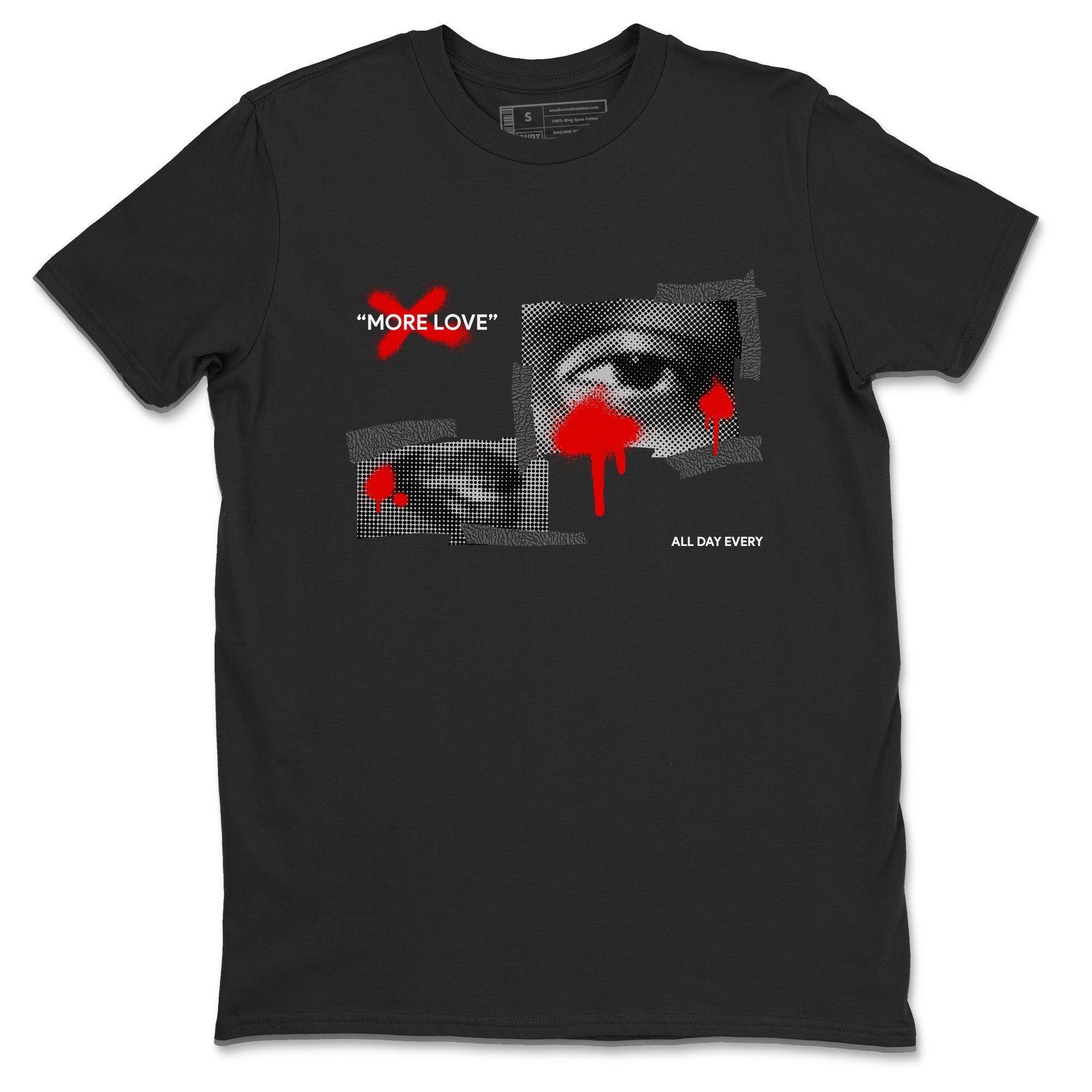 More Love snkmatch Tees - Air Jordan 3 Black Cement