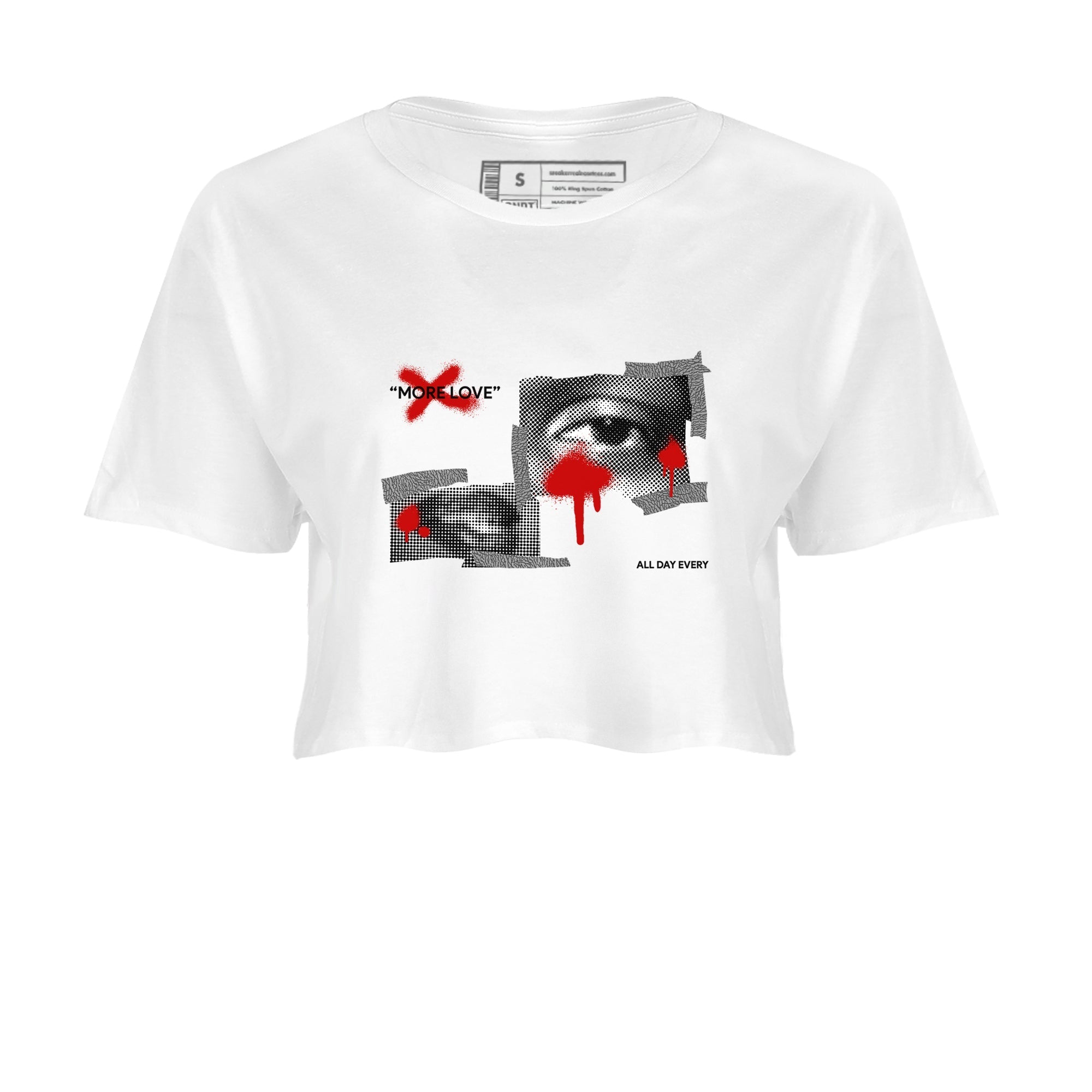 More Love snkmatch Women's Top - Air Jordan 3 Cement Grey
