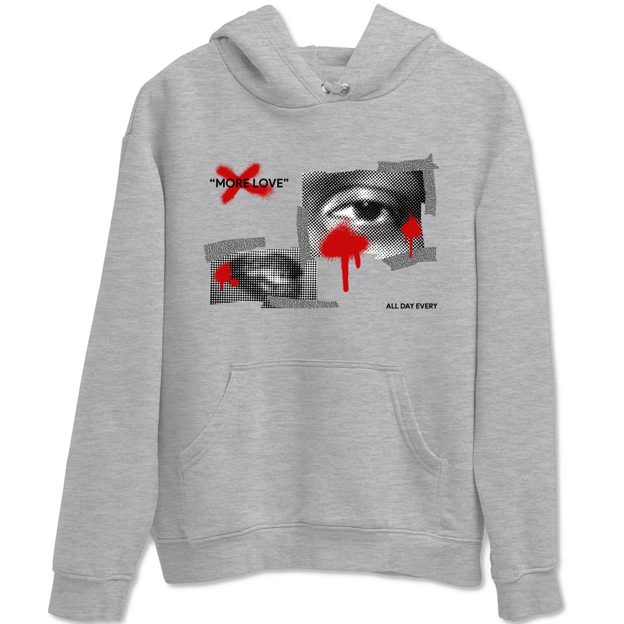 More Love snkmatch Tees - Air Jordan 3 Cement Grey