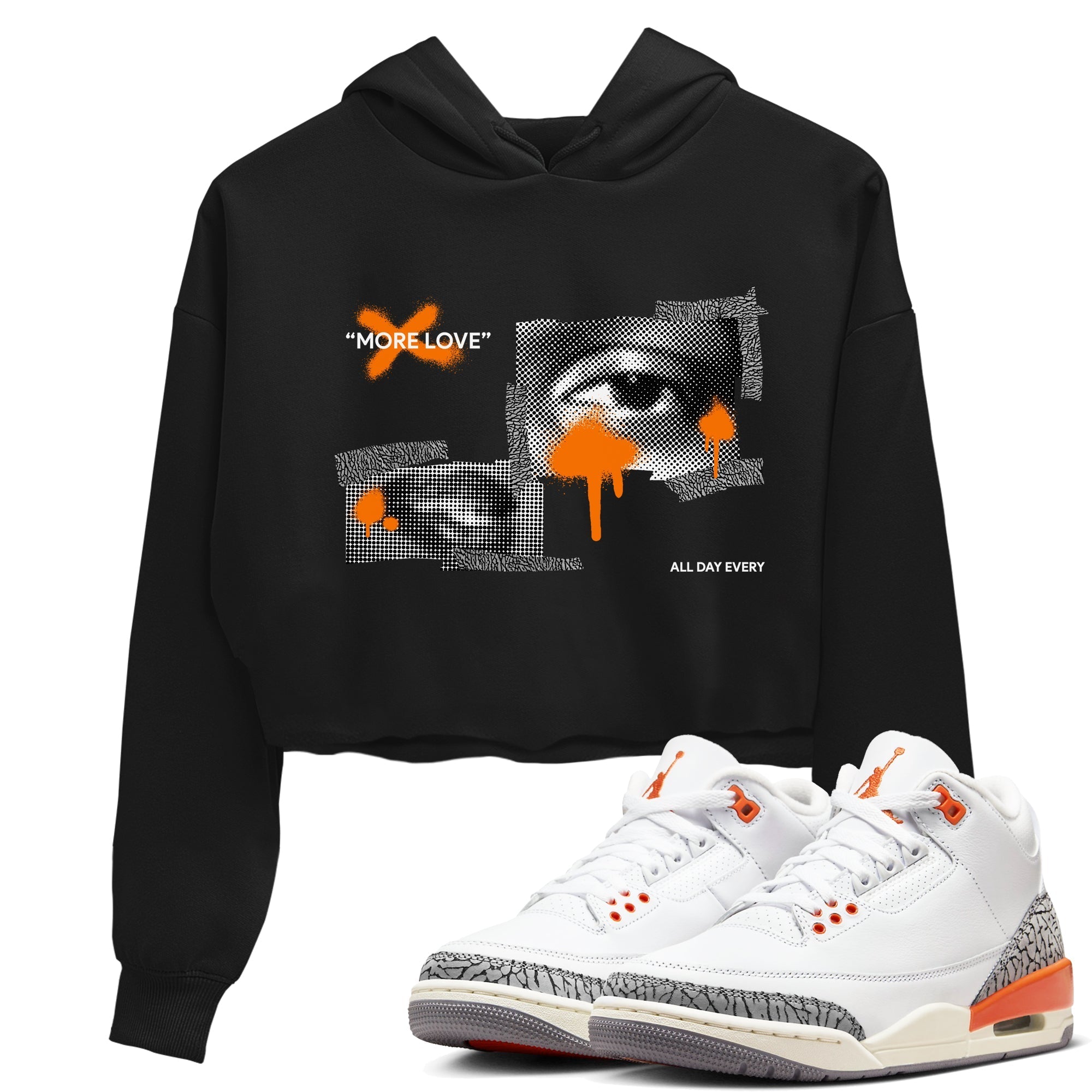 More Love snkmatch Women's Top - Air Jordan 3 Georgia Peach