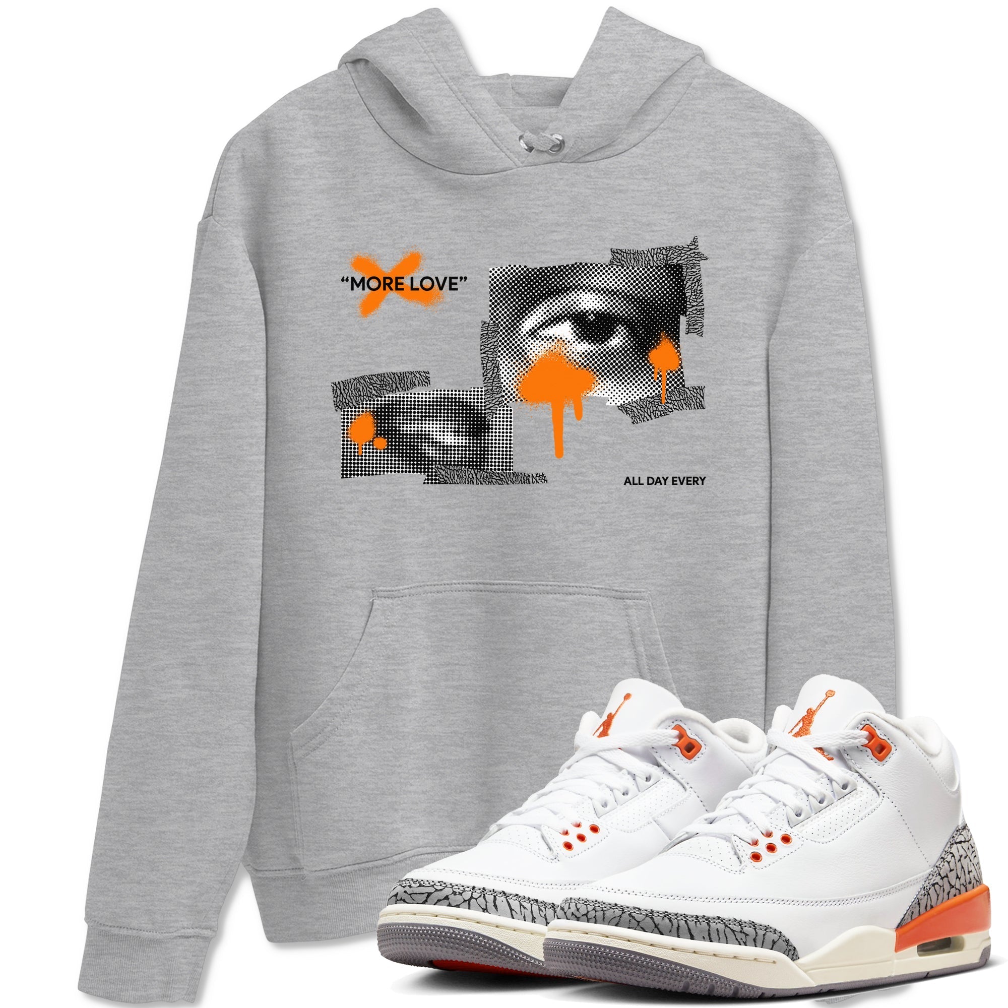 More Love snkmatch Tees - Air Jordan 3 Georgia Peach
