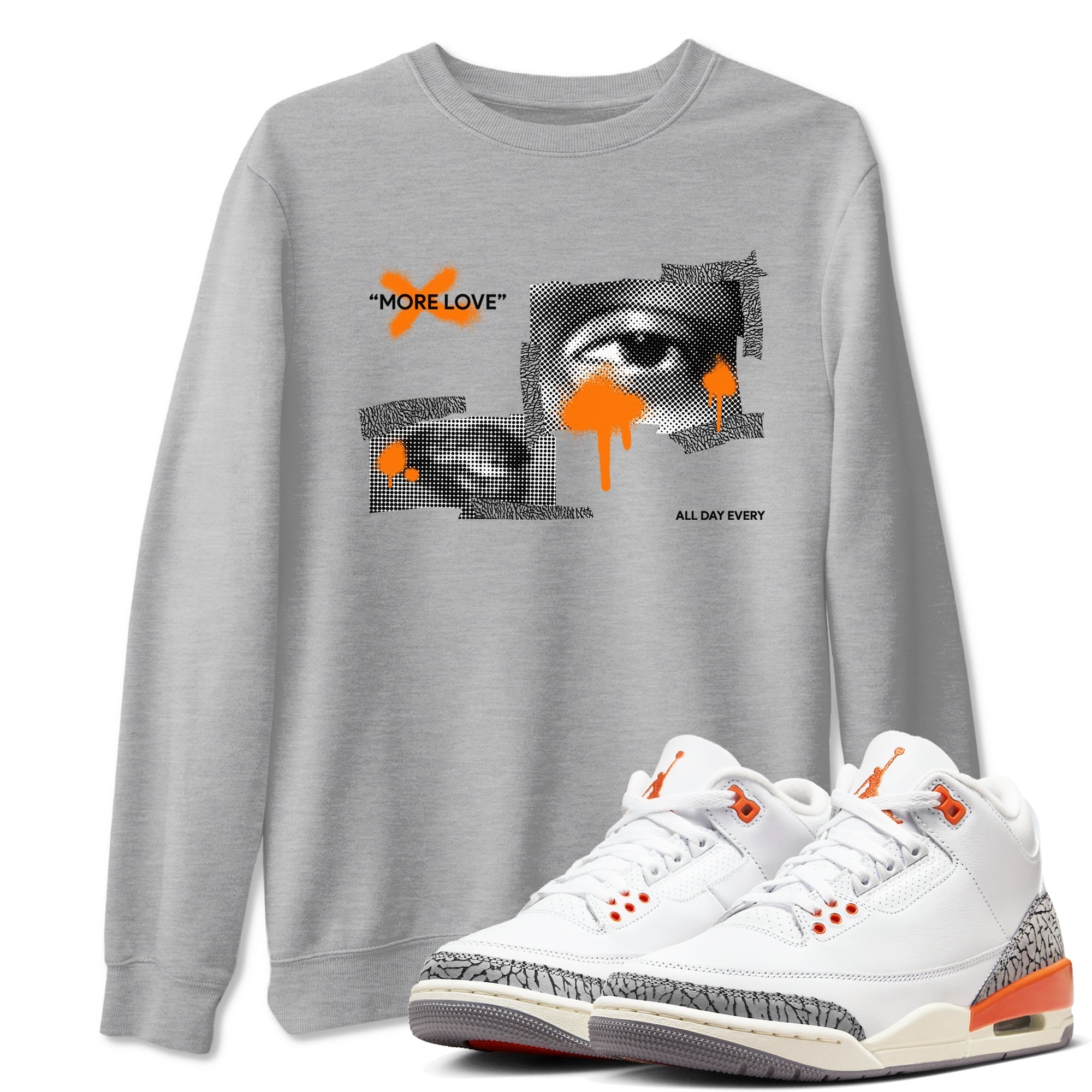 More Love snkmatch Tees - Air Jordan 3 Georgia Peach
