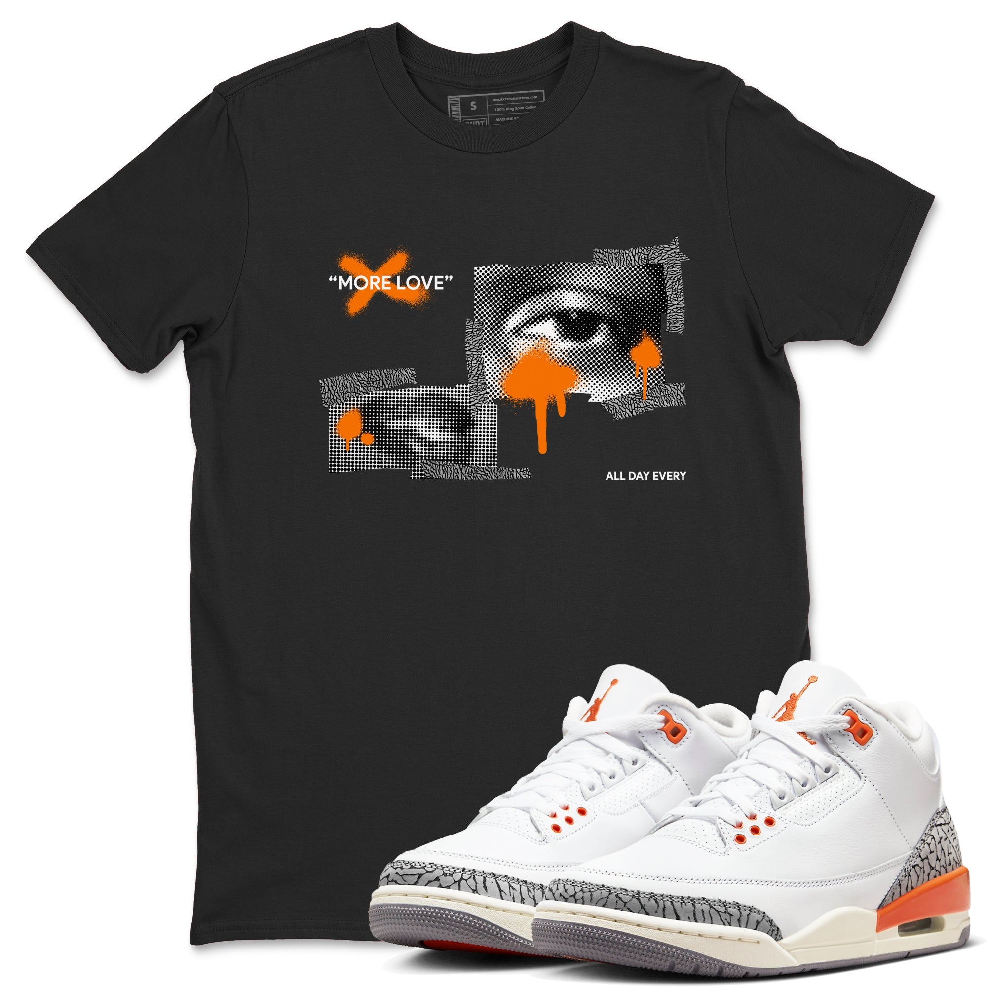 More Love snkmatch Tees - Air Jordan 3 Georgia Peach