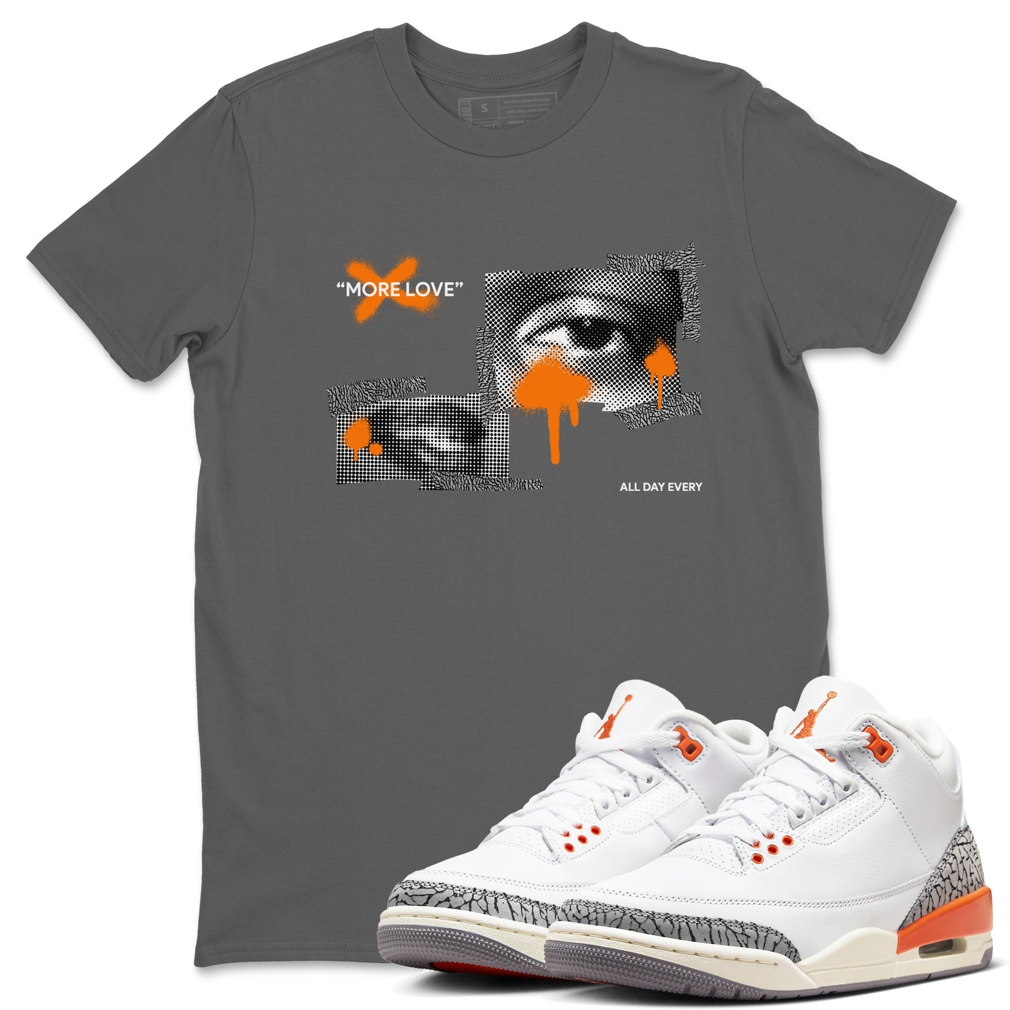 More Love snkmatch Tees - Air Jordan 3 Georgia Peach