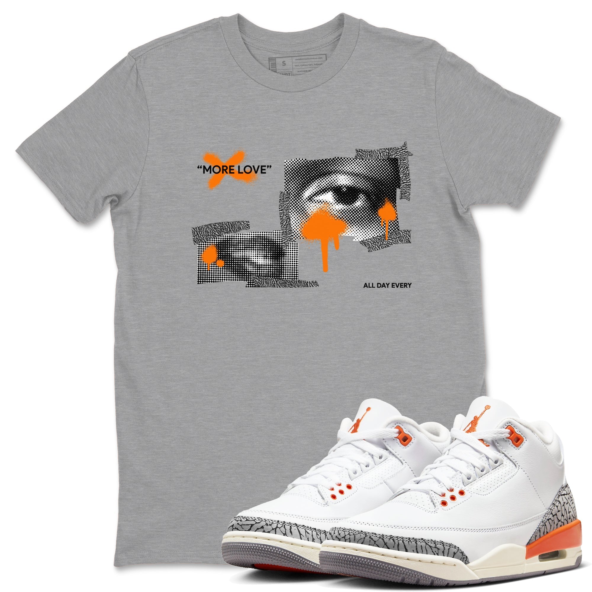 More Love snkmatch Tees - Air Jordan 3 Georgia Peach
