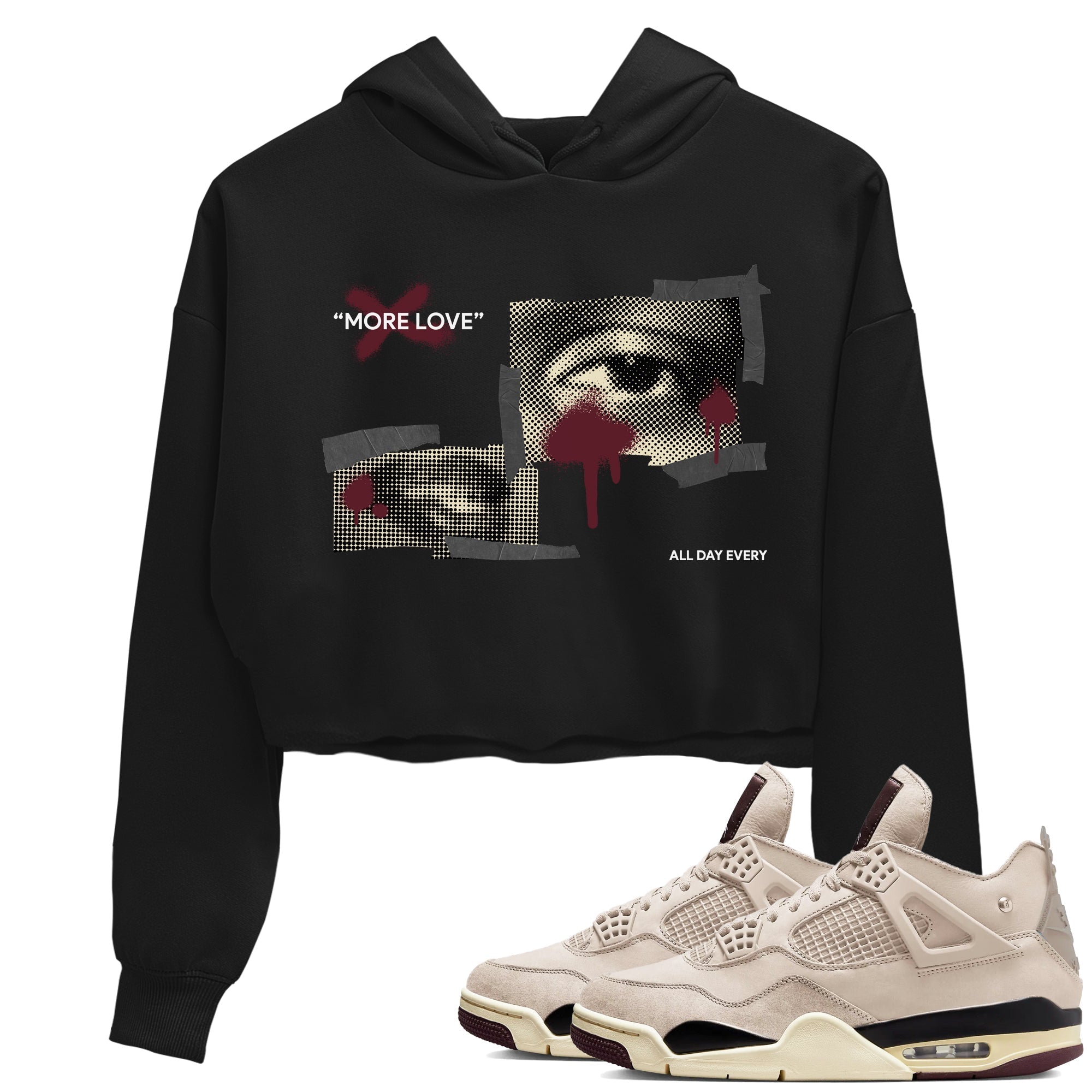 More Love snkmatch Women's Top - Air Jordan 4 A Ma Maniere x Fossil Stone