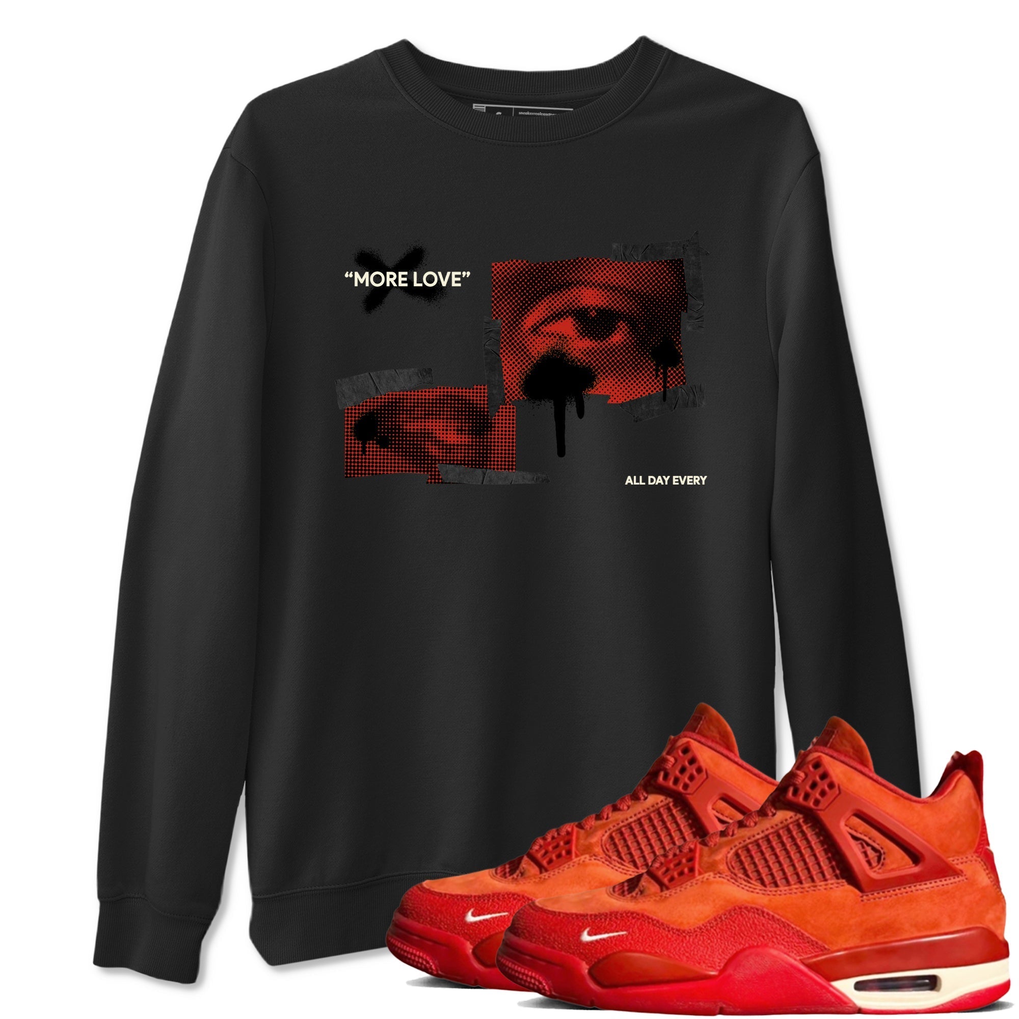 More Love snkmatch Tees - Air Jordan 4 Brick By Brick