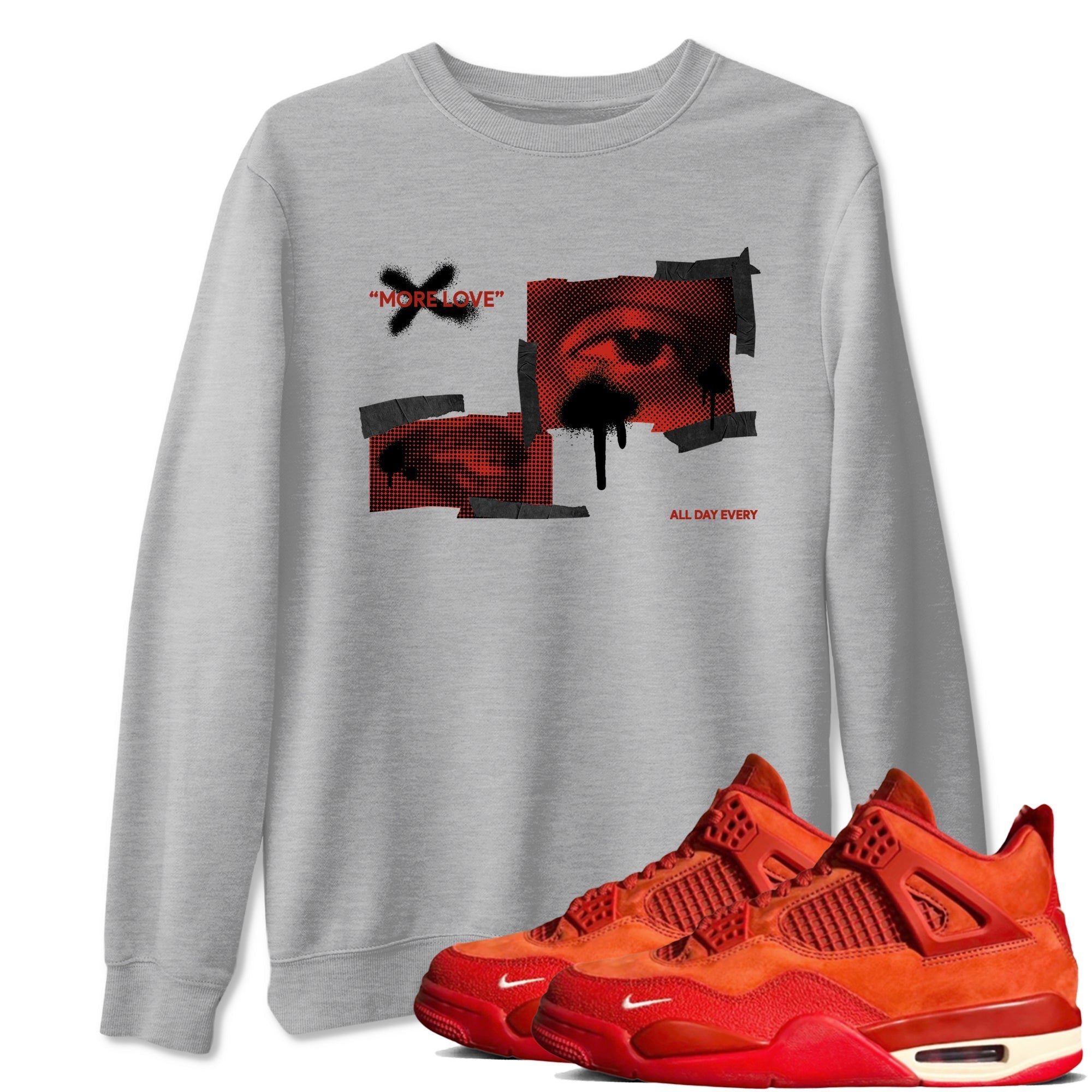 More Love snkmatch Tees - Air Jordan 4 Brick By Brick